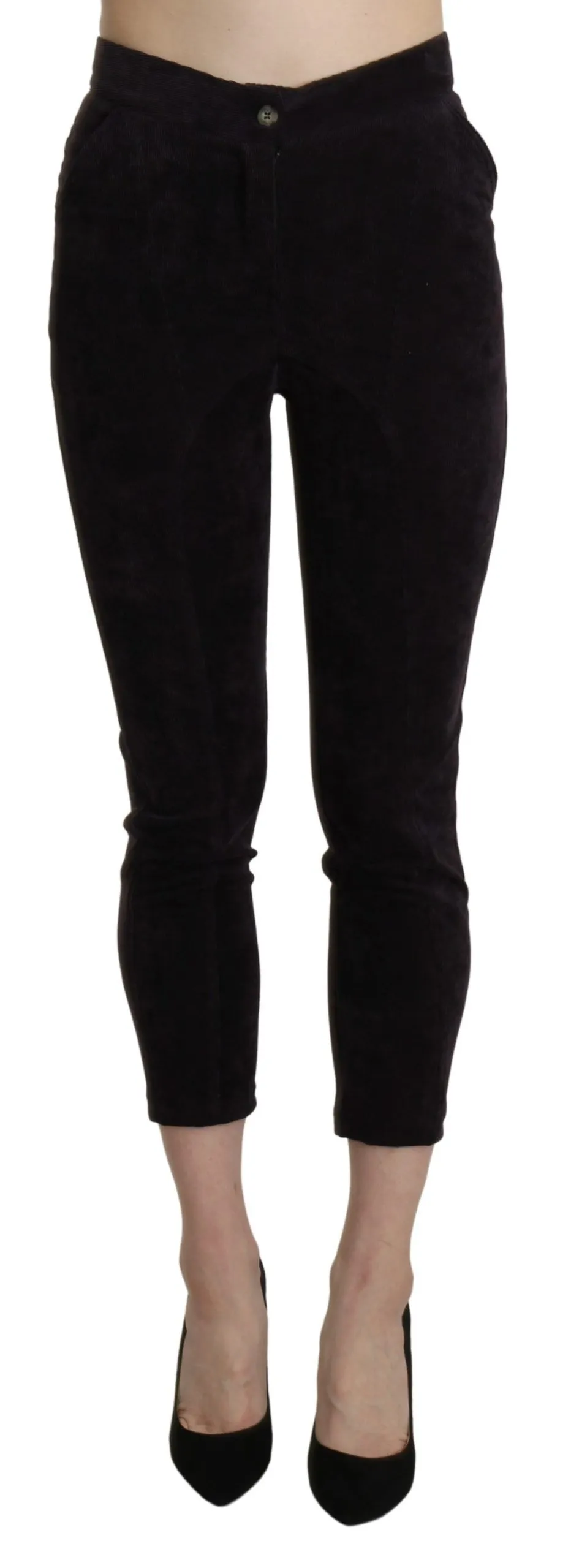 BENCIVENGA Women's Elegant High Waist Cropped Trousers