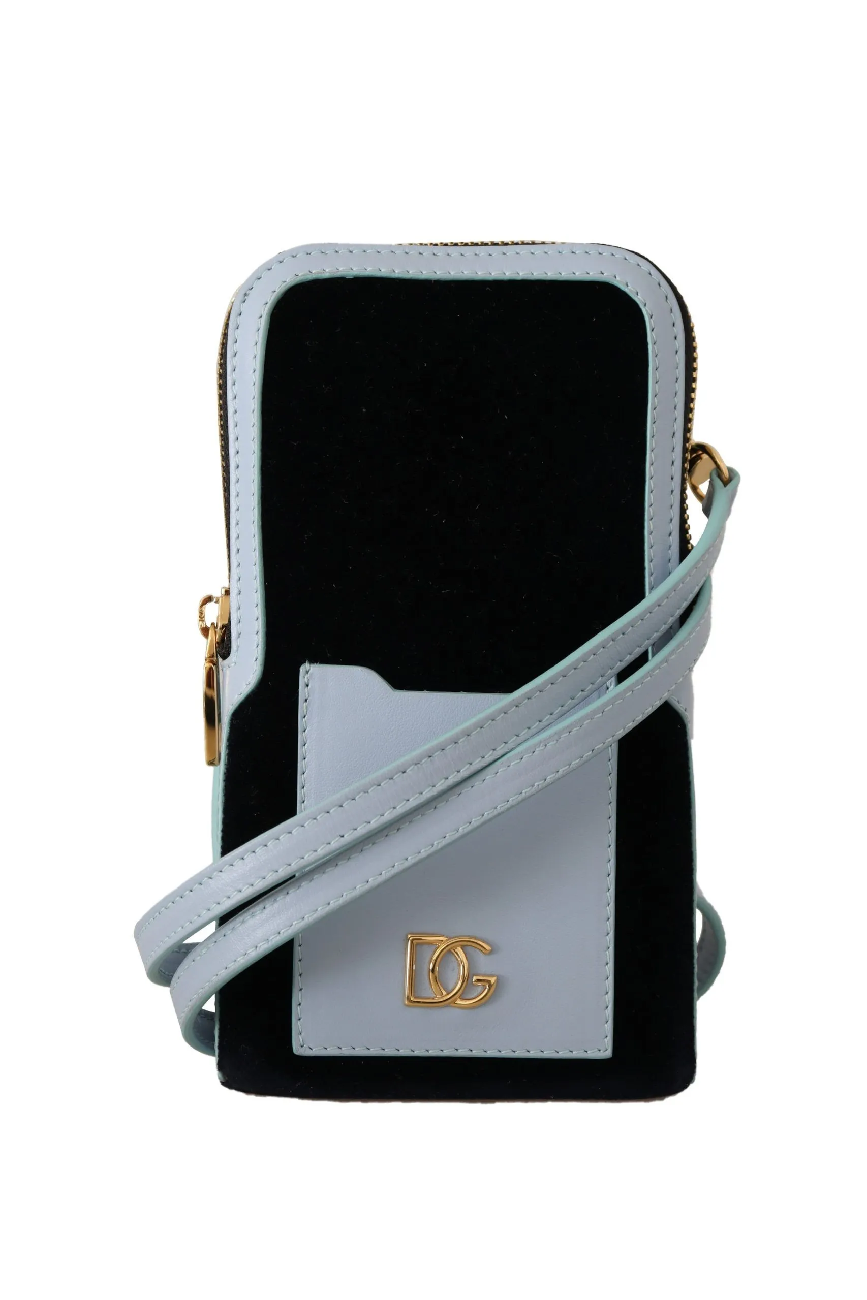 Dolce & Gabbana Men's Elegant Velvet Textured Phone Holder