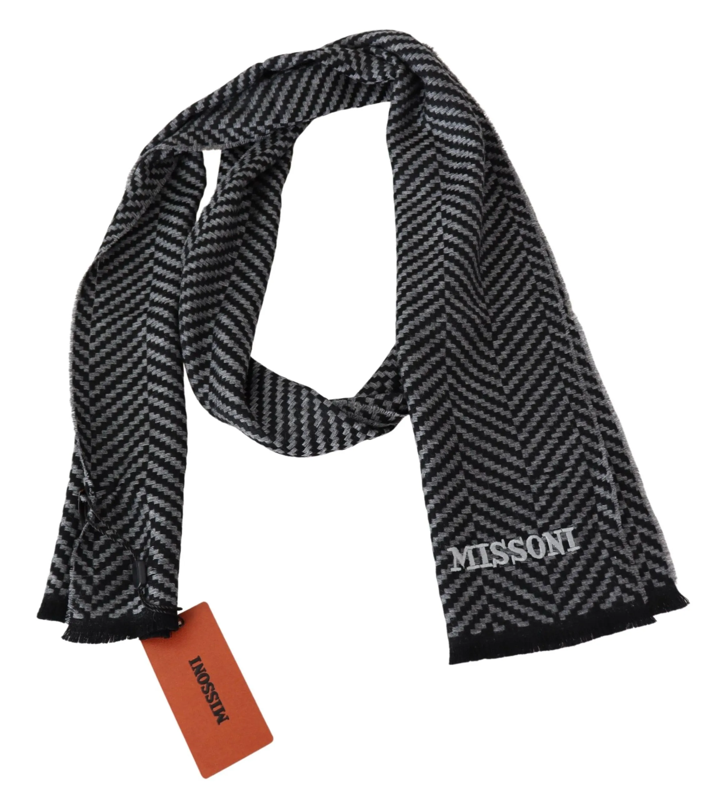 Missoni Women's Elegant Wool Patterned Unisex Scarf