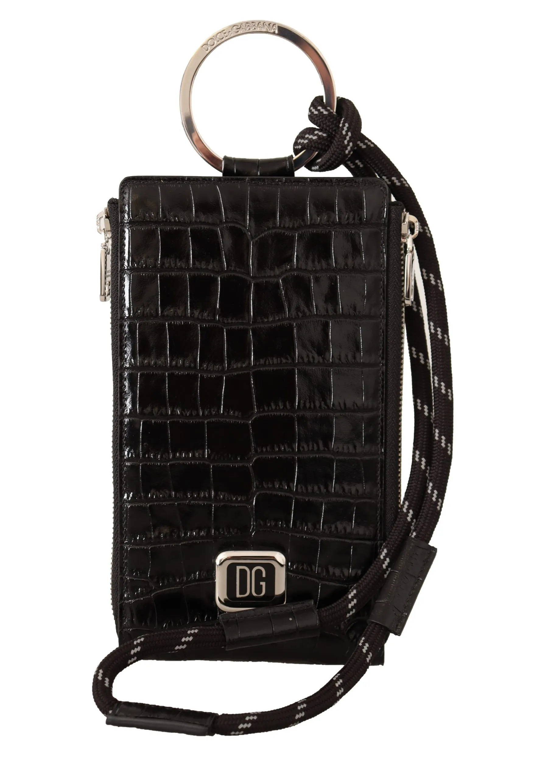 Dolce & Gabbana Women's Elegant Leather Phone Wallet with Strap