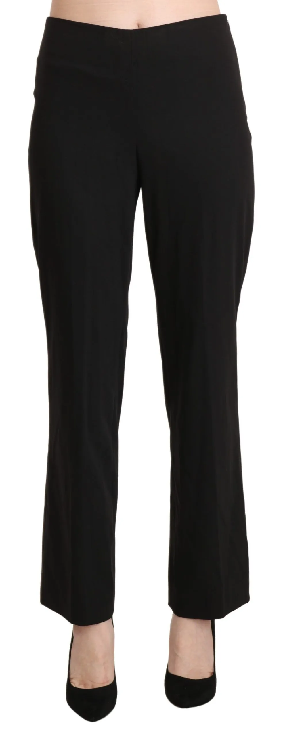 BENCIVENGA Women's Chic Mid-Waist Straight Cotton Pants