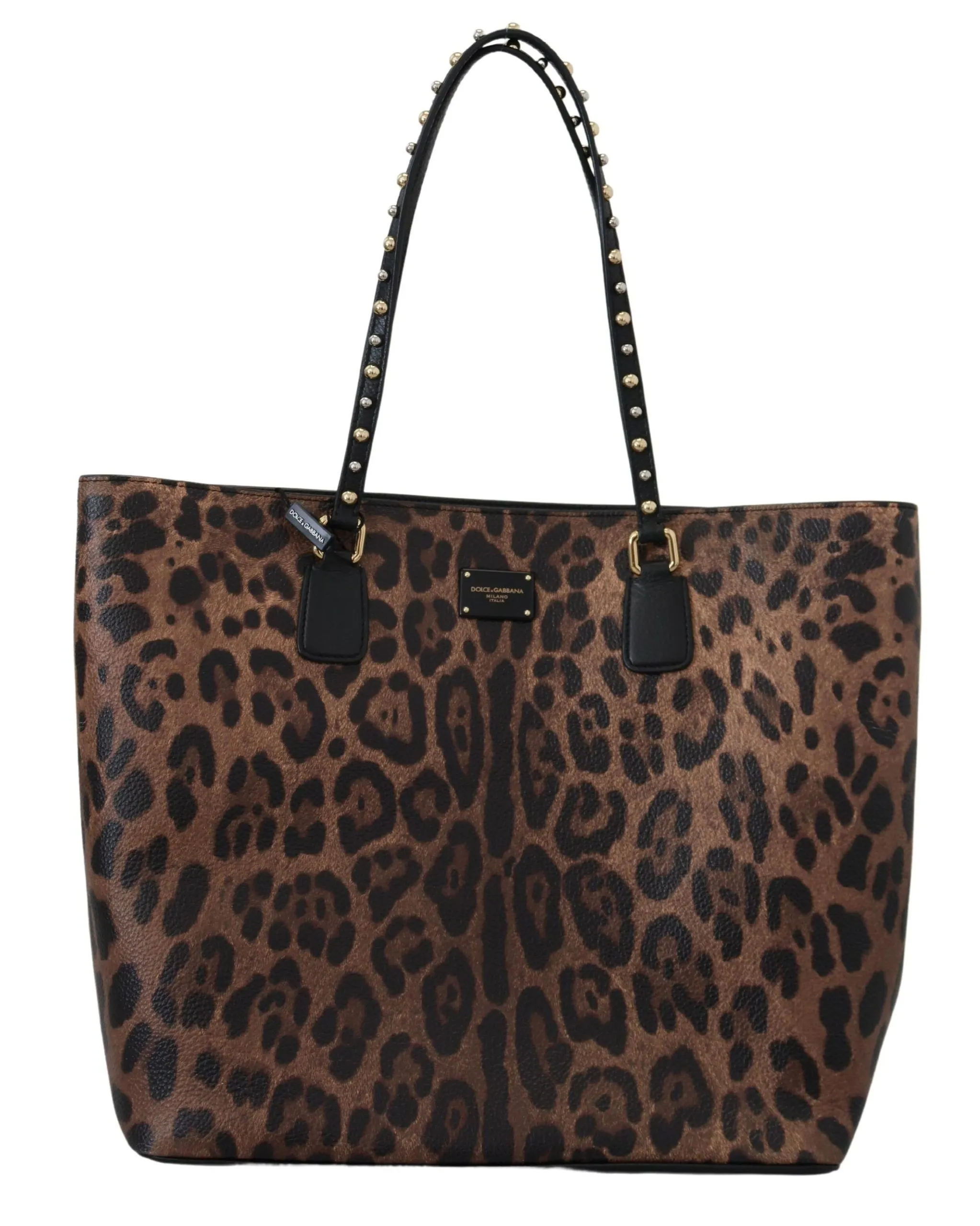Dolce & Gabbana Women's Glam Leopard Print Leather Tote