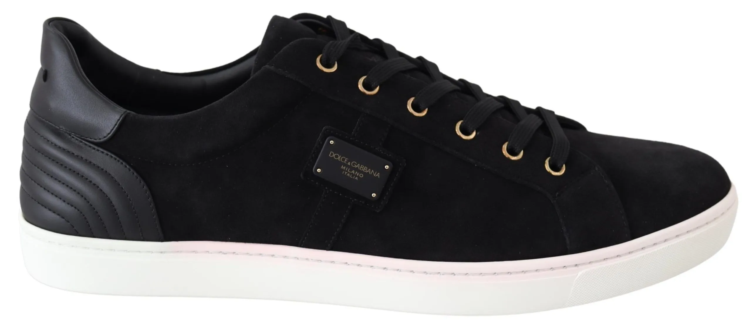 Dolce & Gabbana Men's Chic Black Leather Sneakers for Men