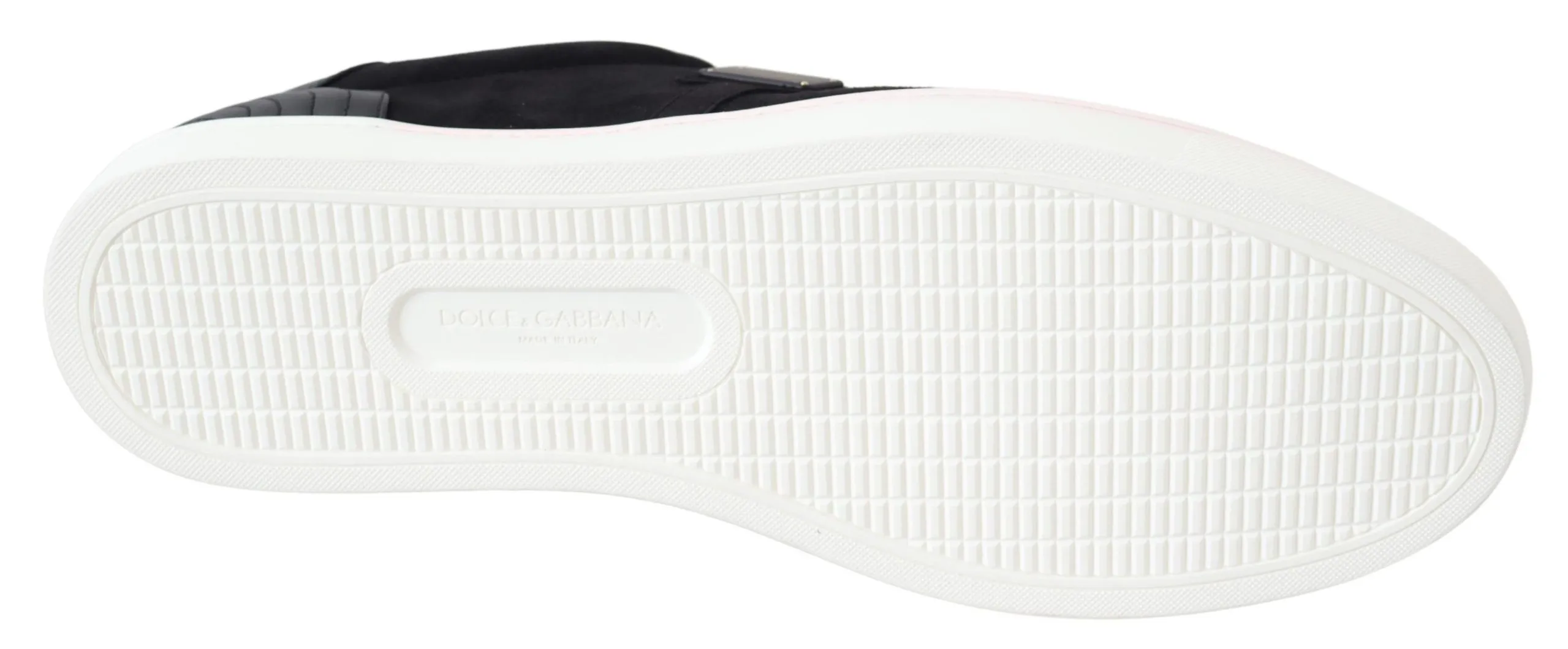 Dolce & Gabbana Men's Chic Black Leather Sneakers for Men