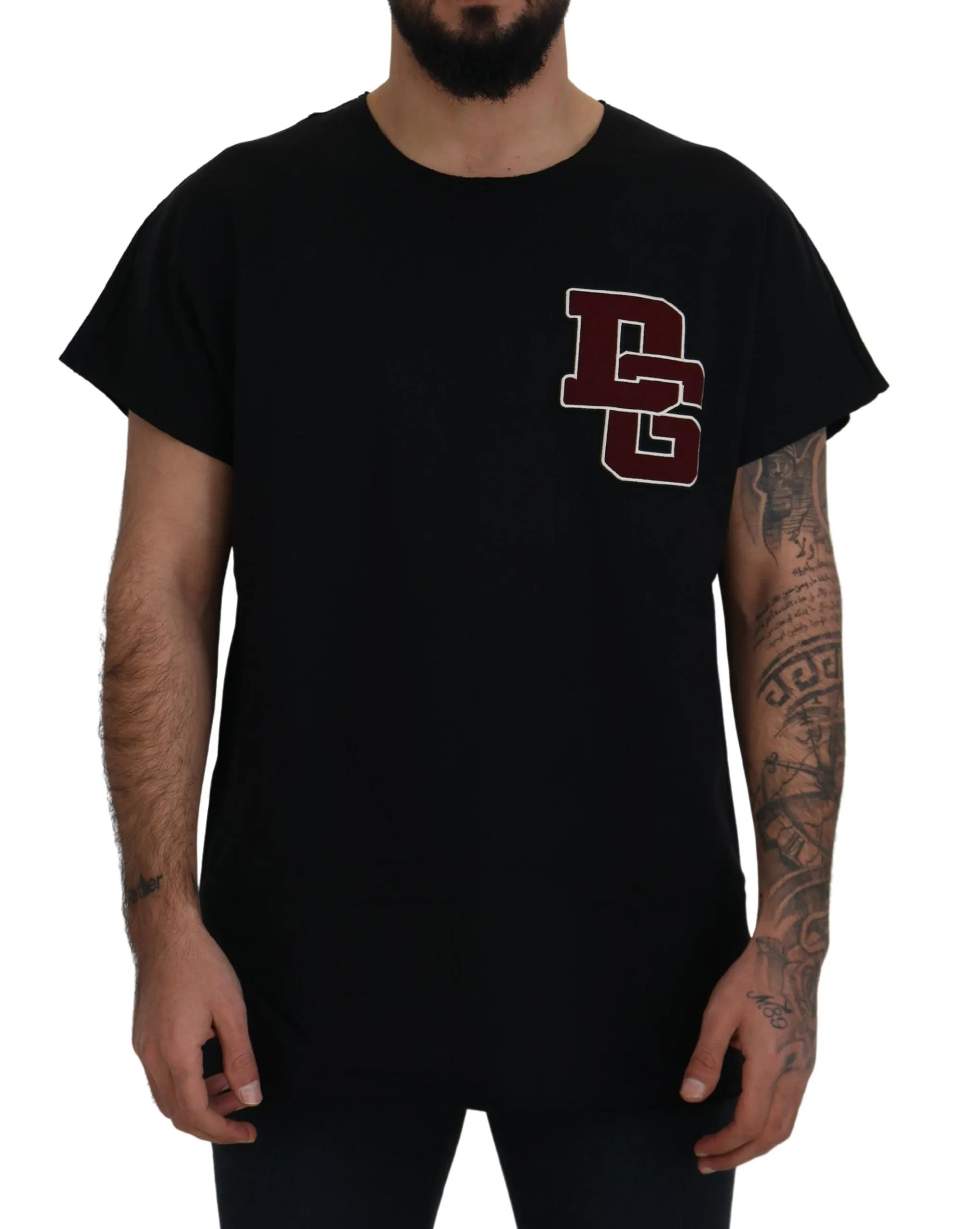 Dolce & Gabbana Men's Elegant Black Crewneck T-Shirt for Men