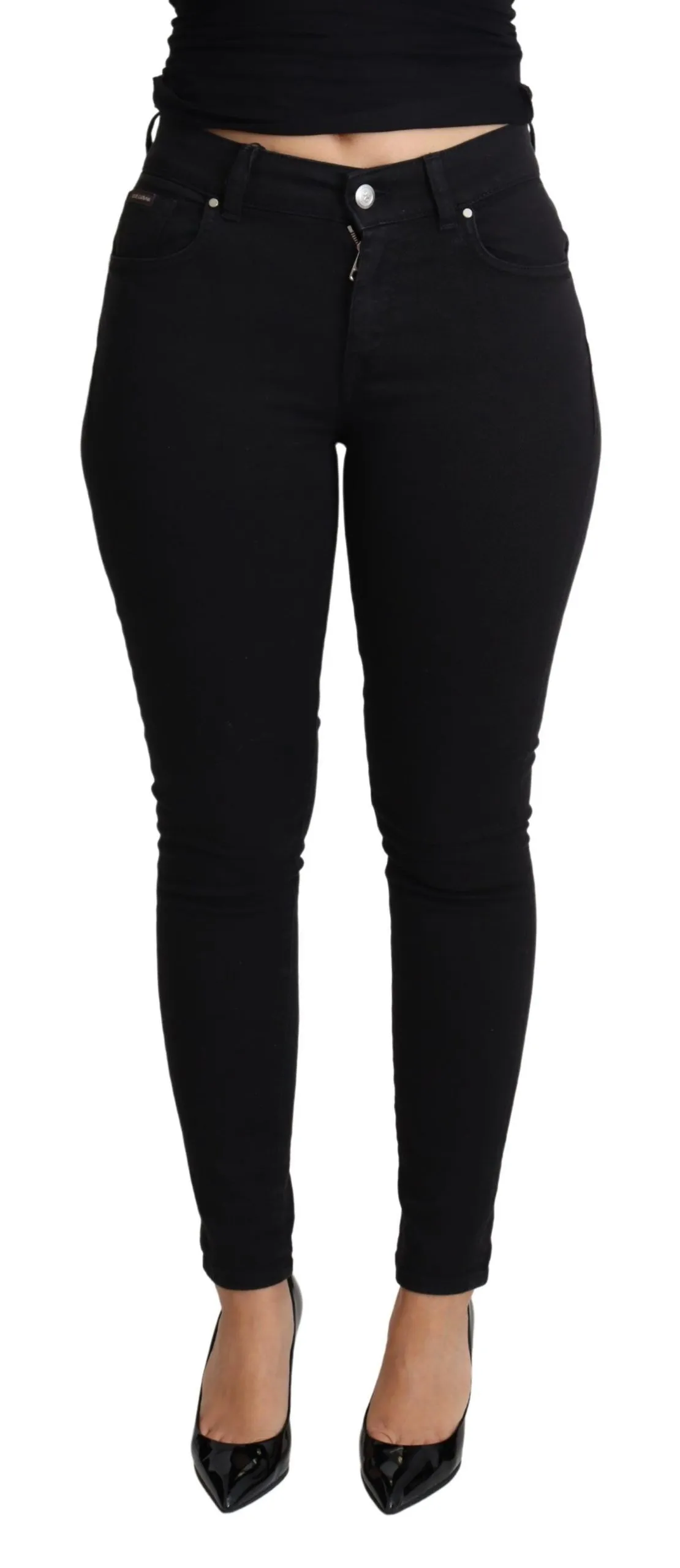Dolce & Gabbana Women's Chic High-Waisted Skinny Trouser Jeans