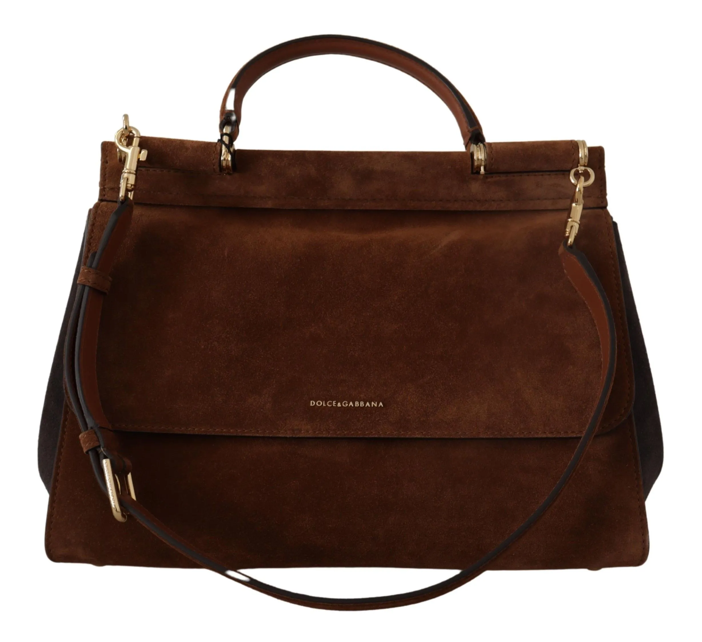 Dolce & Gabbana Women's Brown Leather Suede Hand SICILY Bag