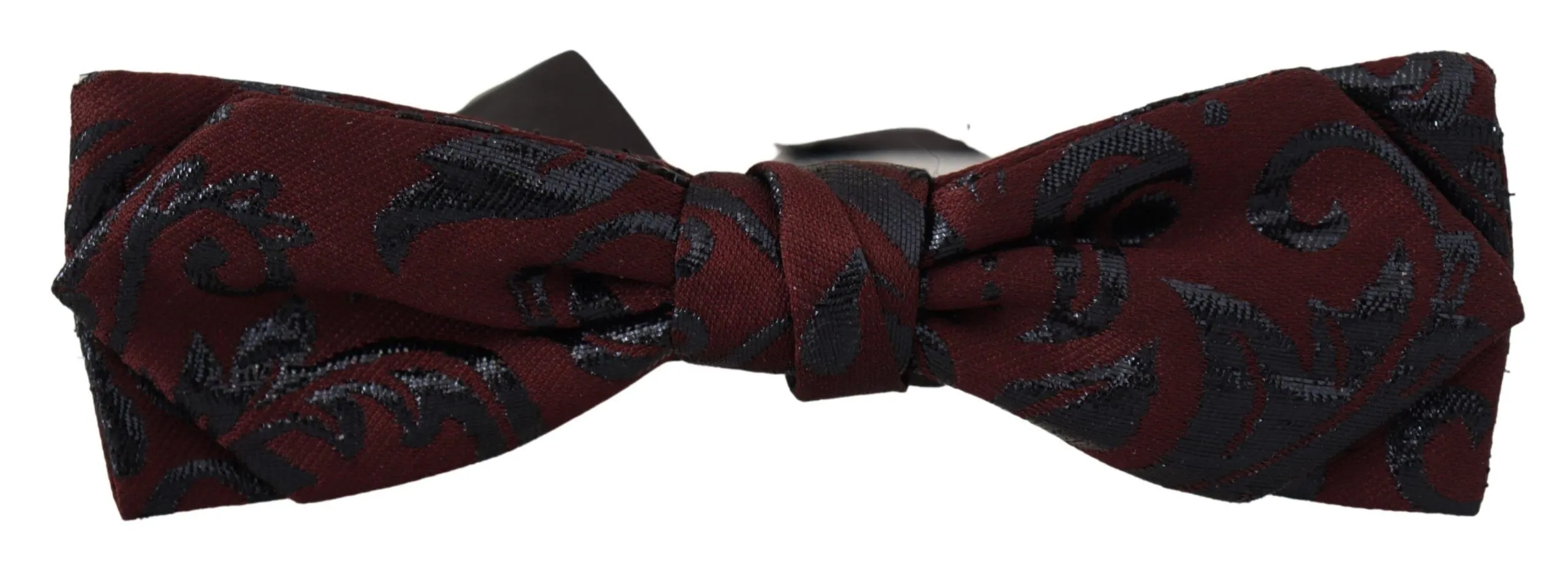 Dolce & Gabbana Men's Elegant Bordeaux Bow Tie