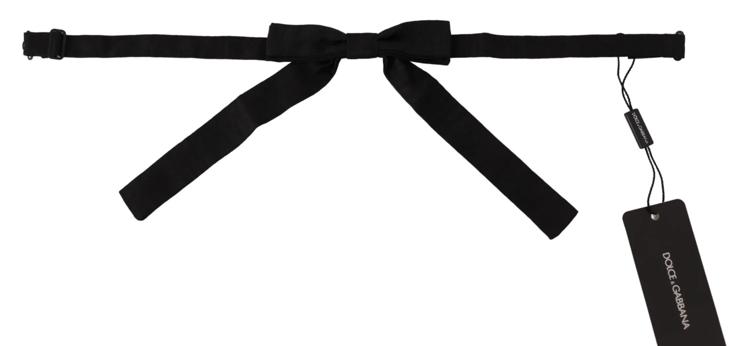 Dolce & Gabbana Men's Elegant Silk Black Bow Tie