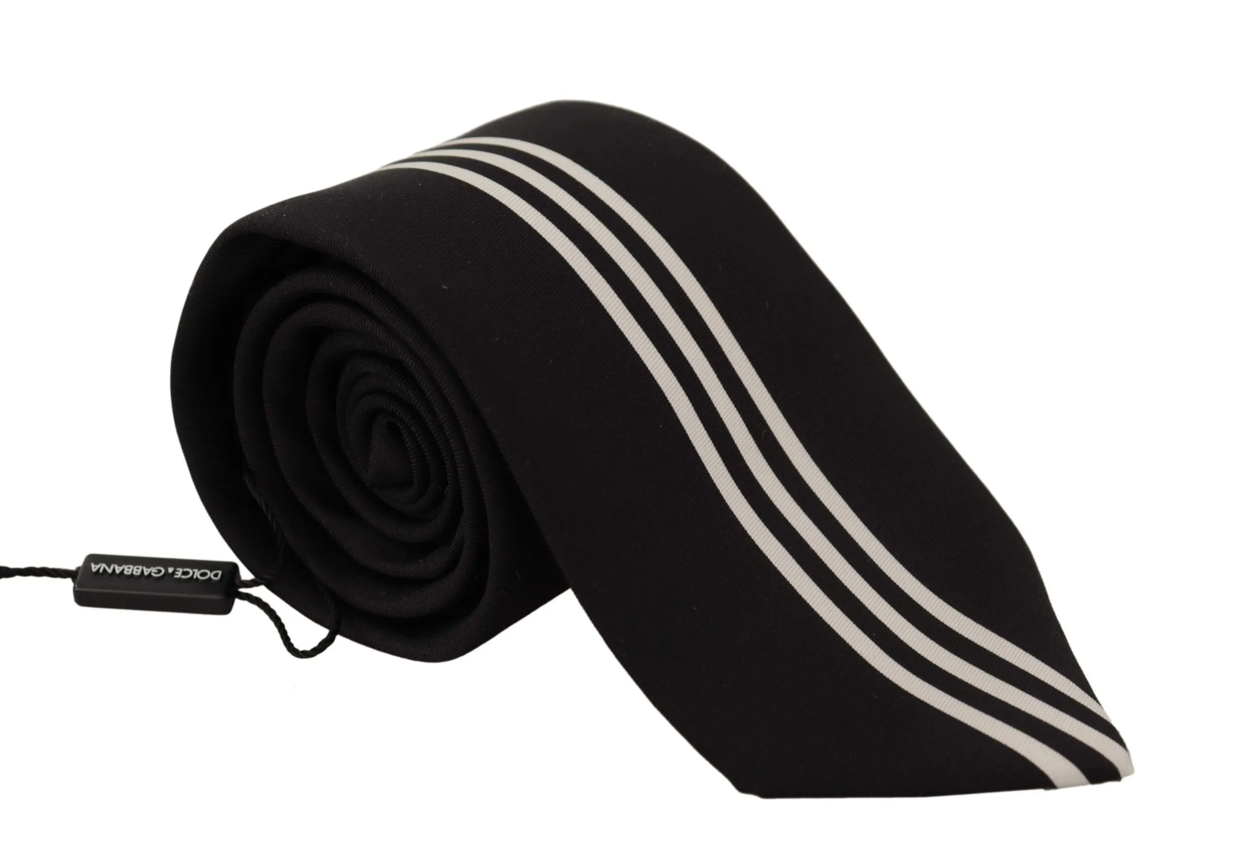 Dolce & Gabbana Men's Elegant Black Silk Bow Tie
