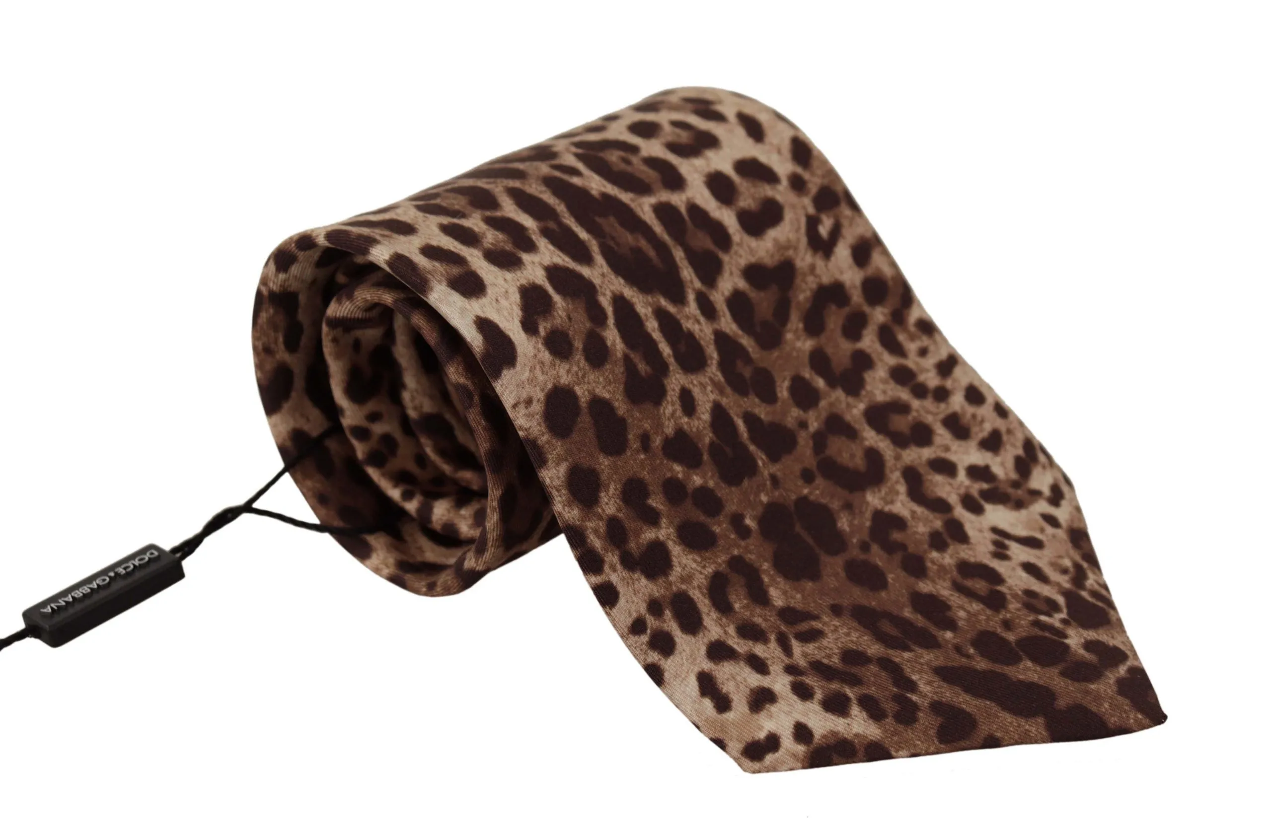 Dolce & Gabbana Men's Elegant Leopard Silk Bow Tie