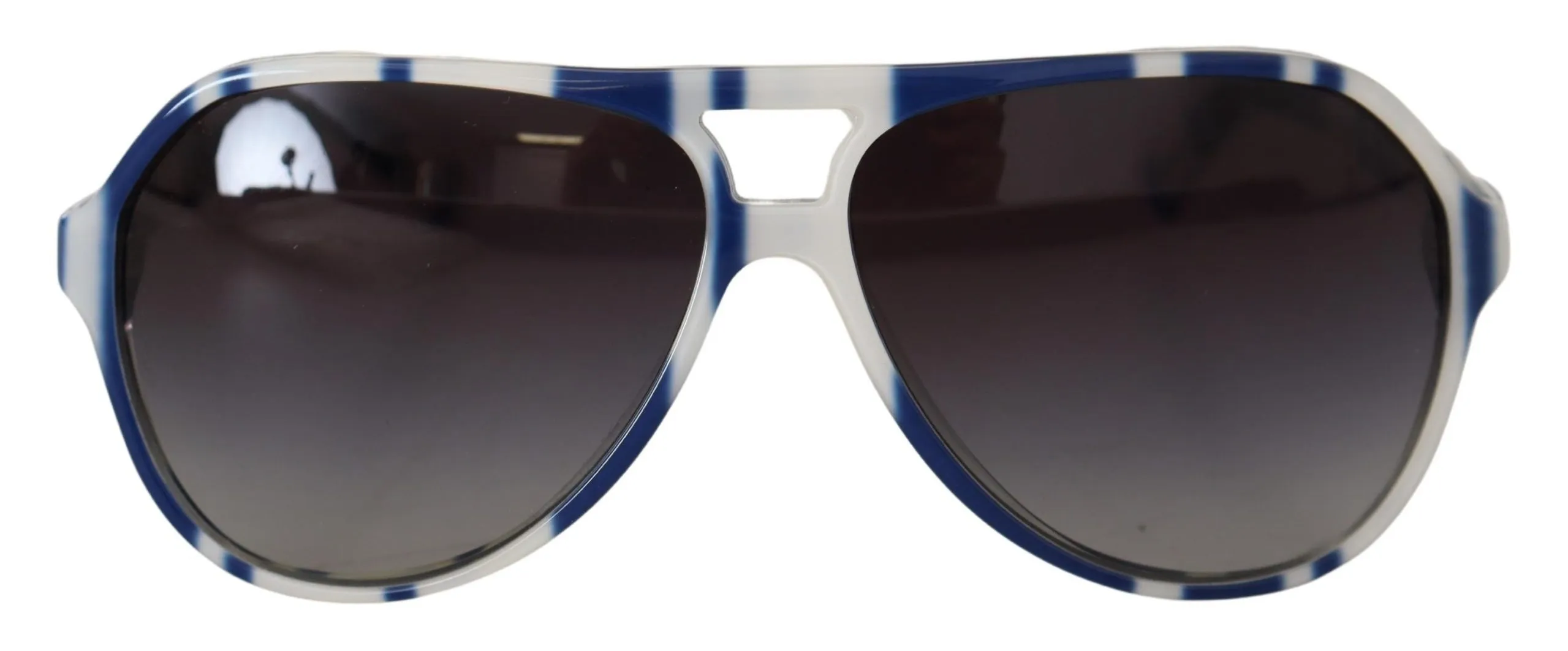 Dolce & Gabbana Women's Elegant Blue and White Designer Sunglasses