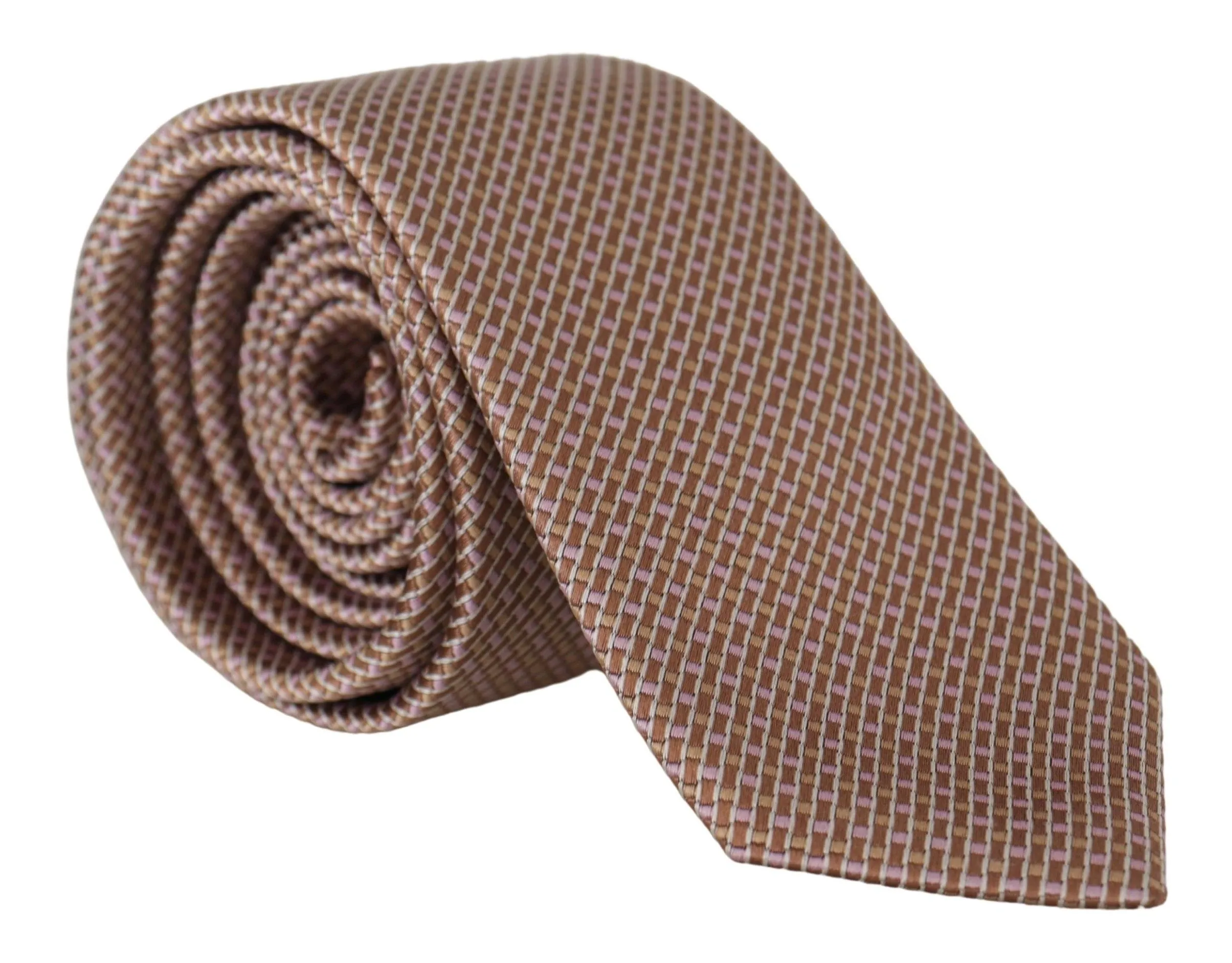 Dolce & Gabbana Men's Elegant Beige Silk Tie for Sophisticated Style
