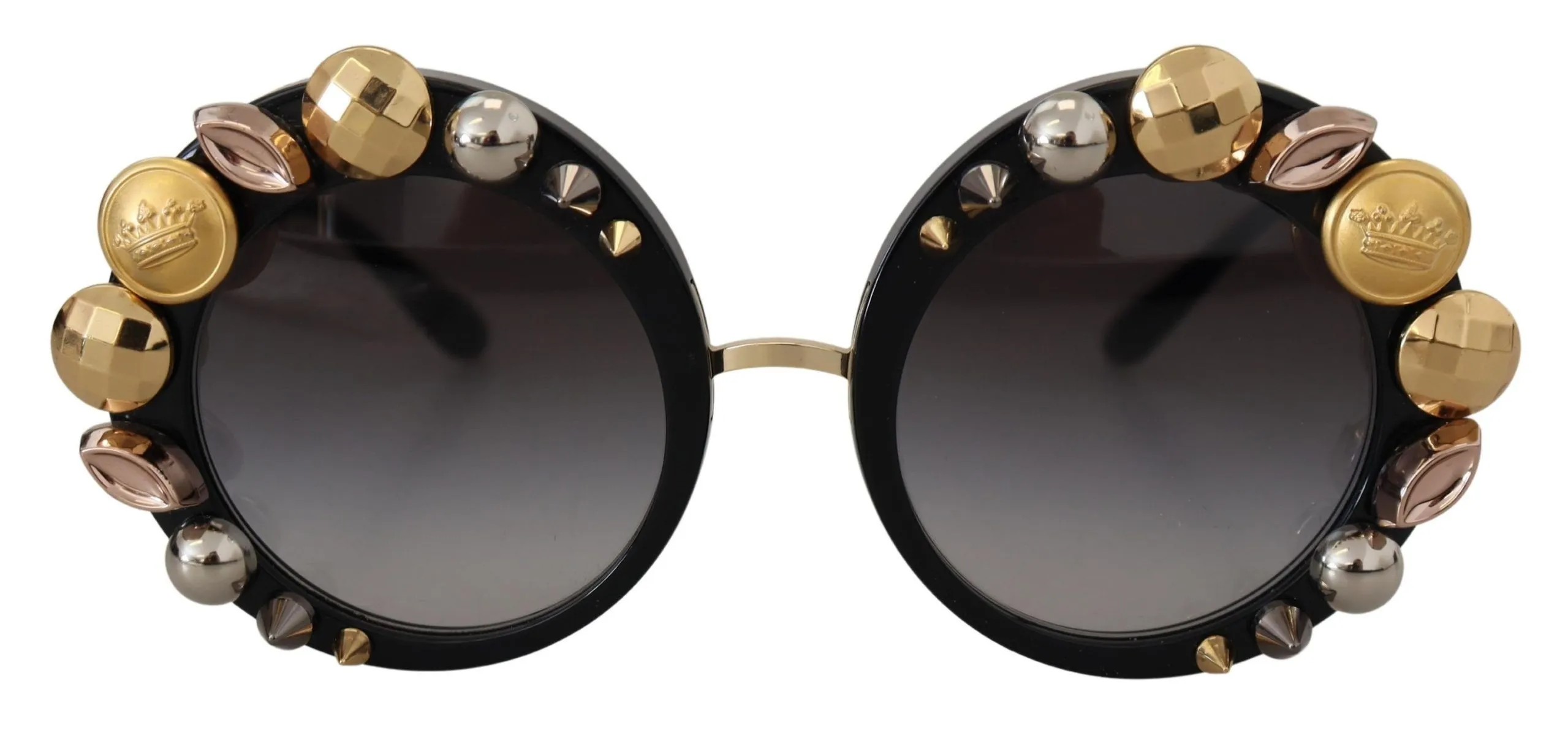 Dolce & Gabbana Women's Elegant Round Embellished Sunglasses