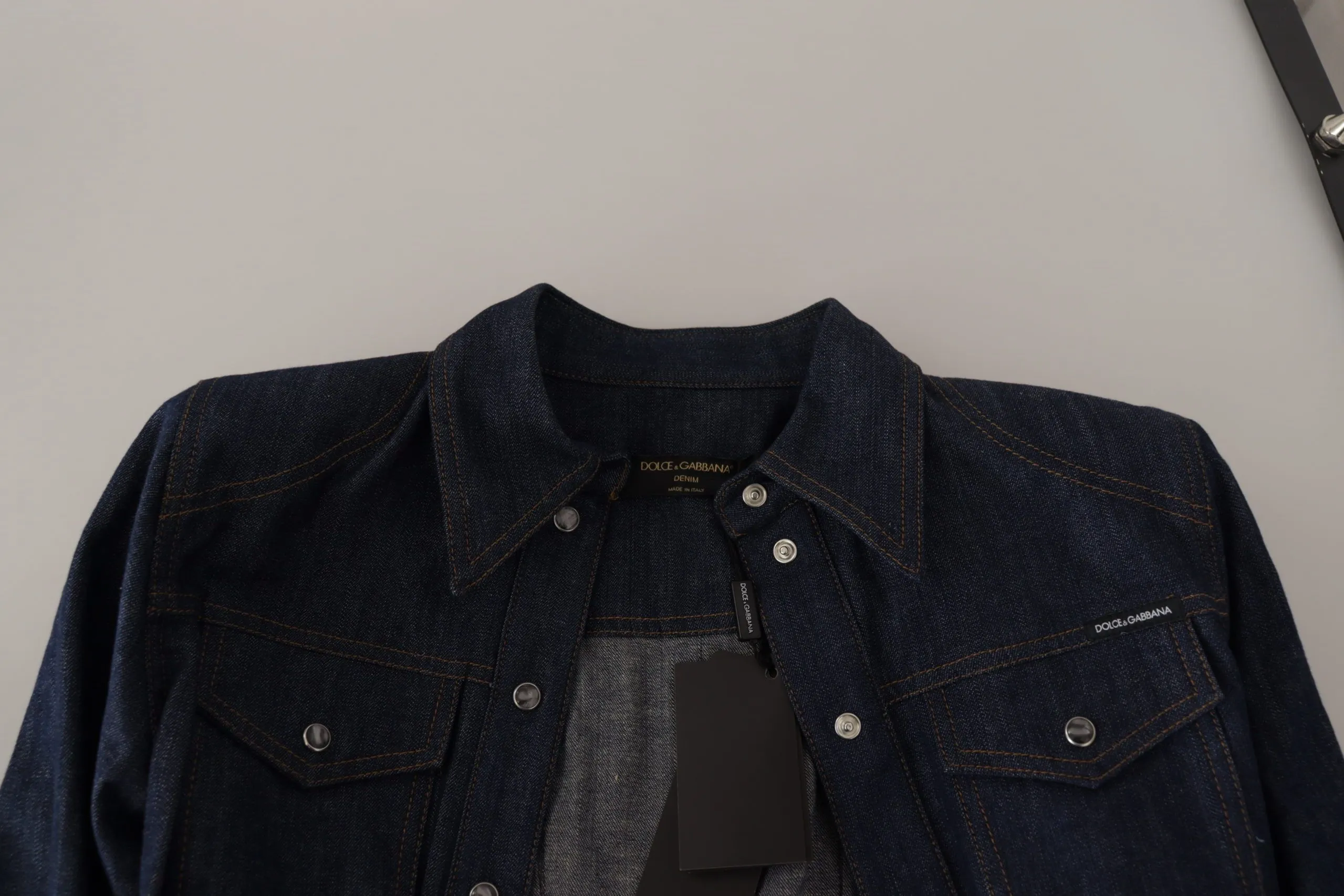 Dolce & Gabbana Women's Elegant Blue Cotton Denim Shirt