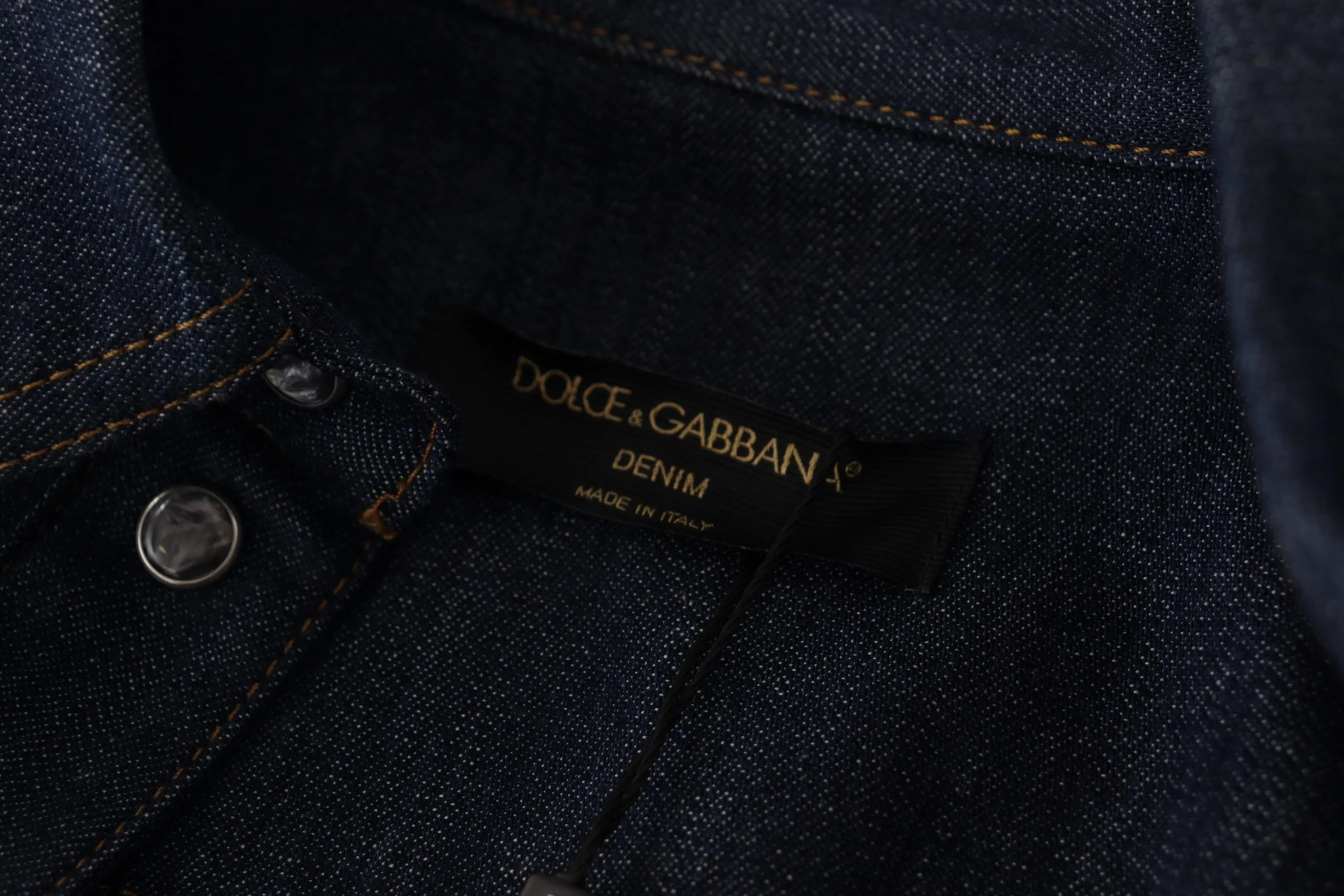 Dolce & Gabbana Women's Elegant Blue Cotton Denim Shirt