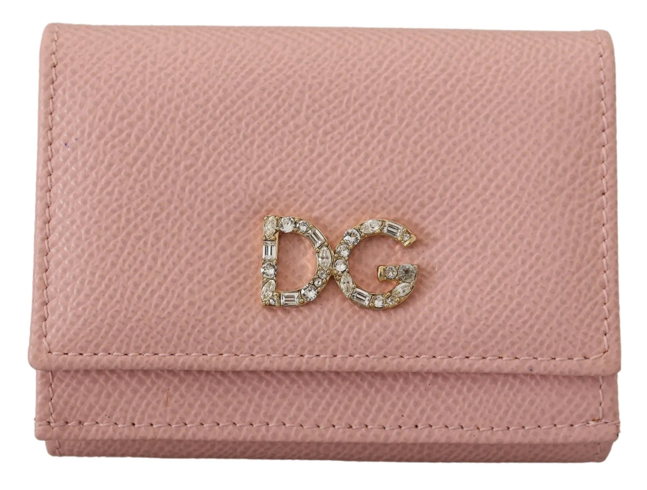 Dolce & Gabbana Women's Elegant Pink Leather French Flap Wallet