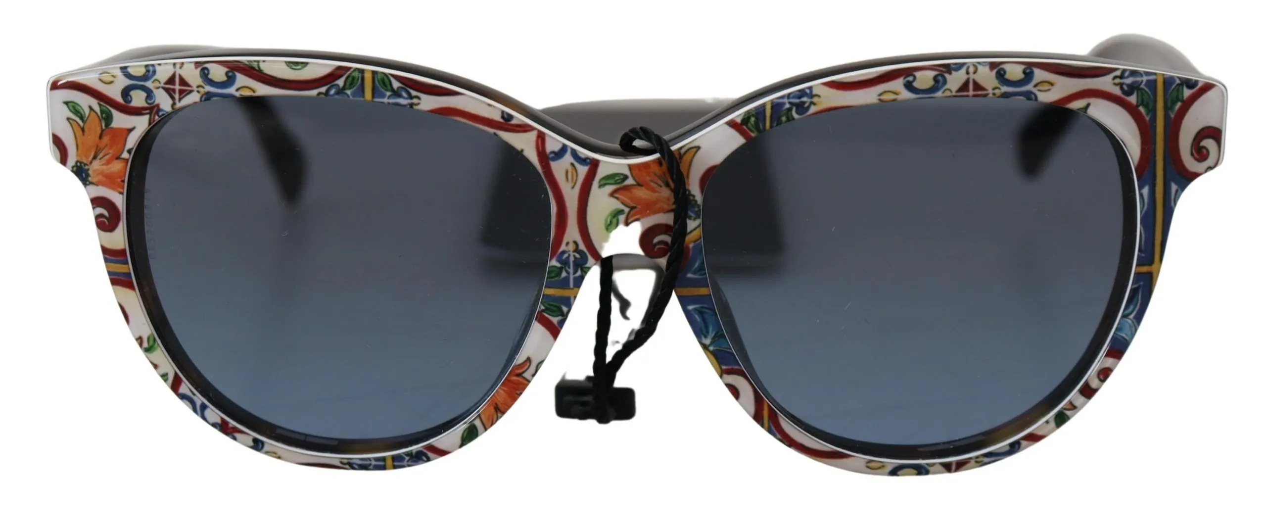 Dolce & Gabbana Women's Elegant Round Majolica Print Sunglasses