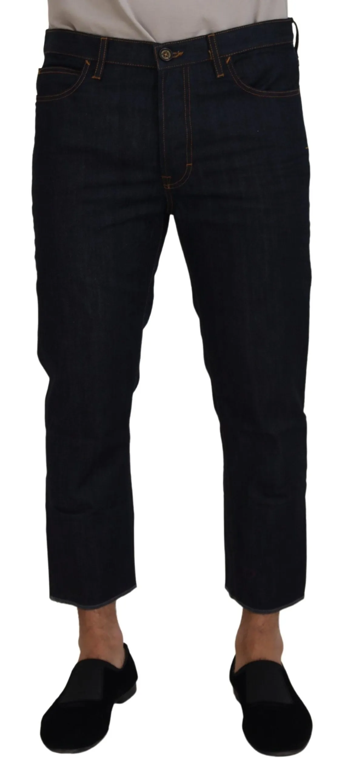 Vivienne Westwood Men's Chic Cropped Denim Delight