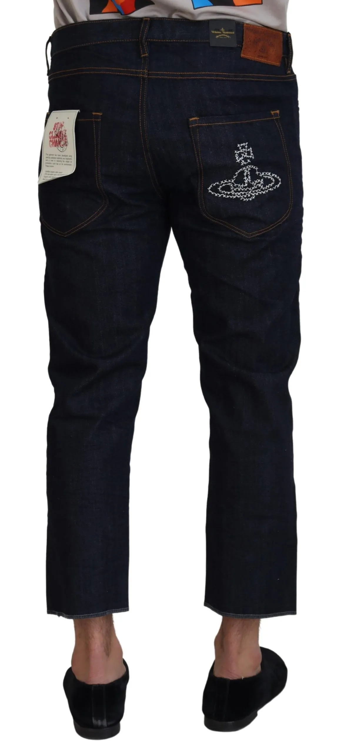 Vivienne Westwood Men's Chic Cropped Denim Delight