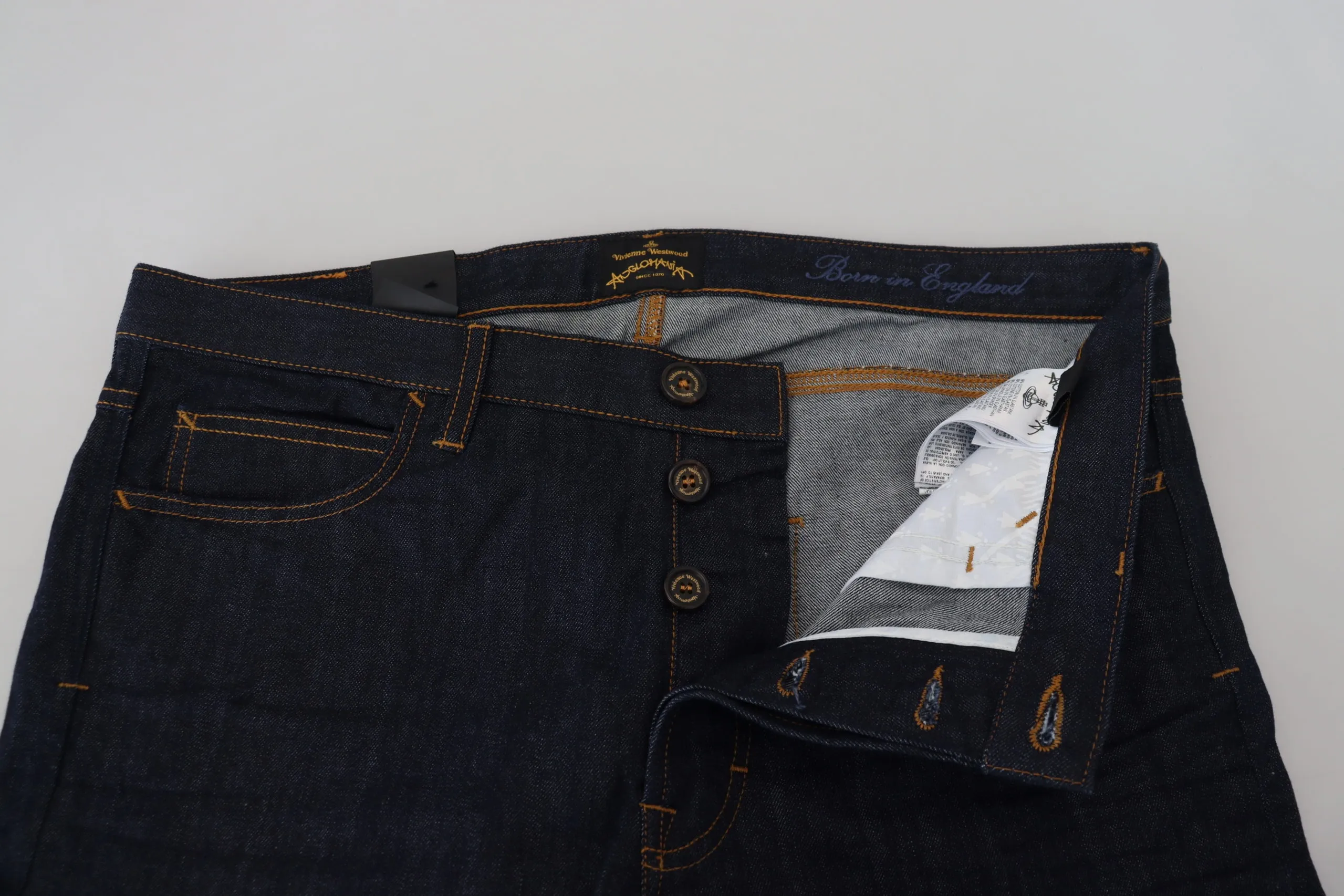 Vivienne Westwood Men's Chic Cropped Denim Delight