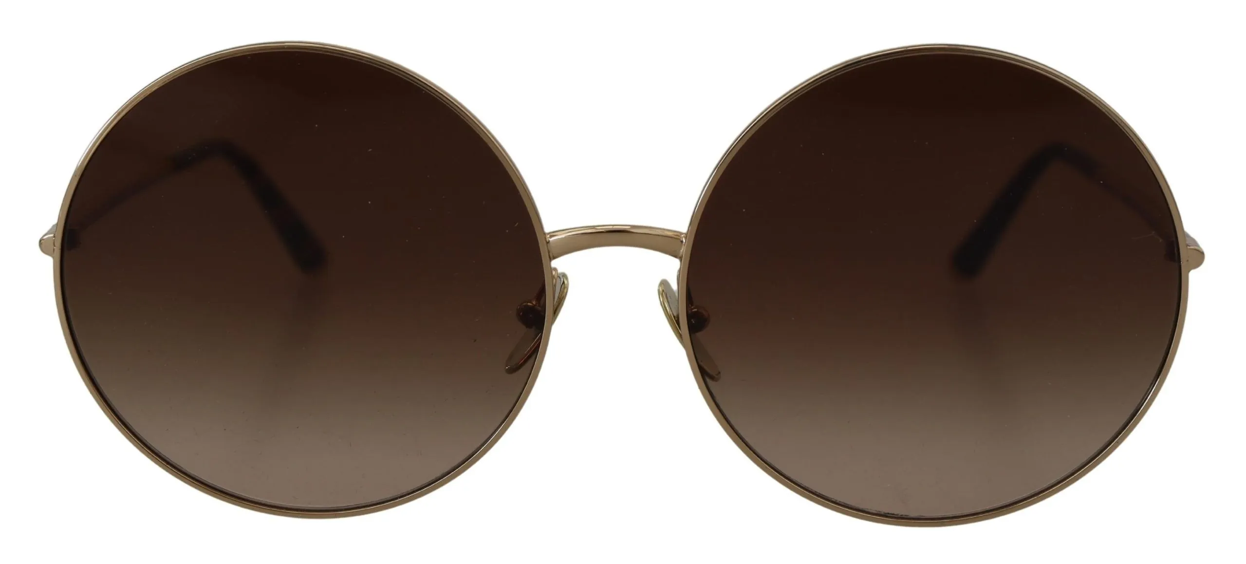 Dolce & Gabbana Women's Elegant Gradient Brown Metal Sunglasses