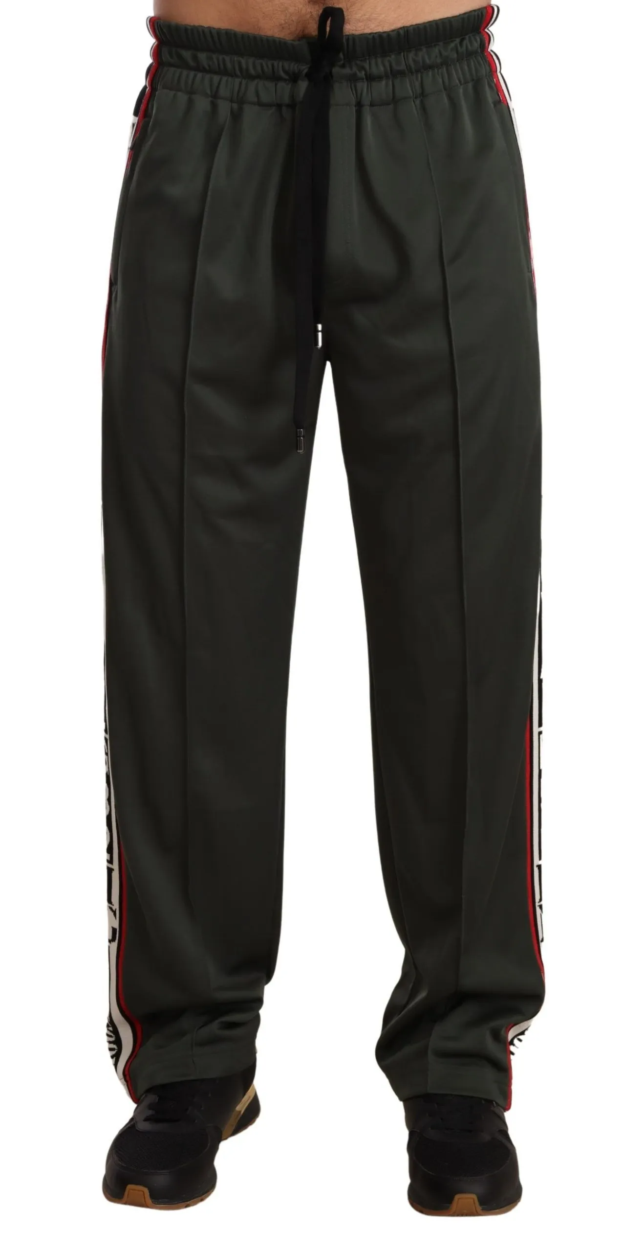 Dolce & Gabbana Men's Elegant Green DG Love Sweatpants