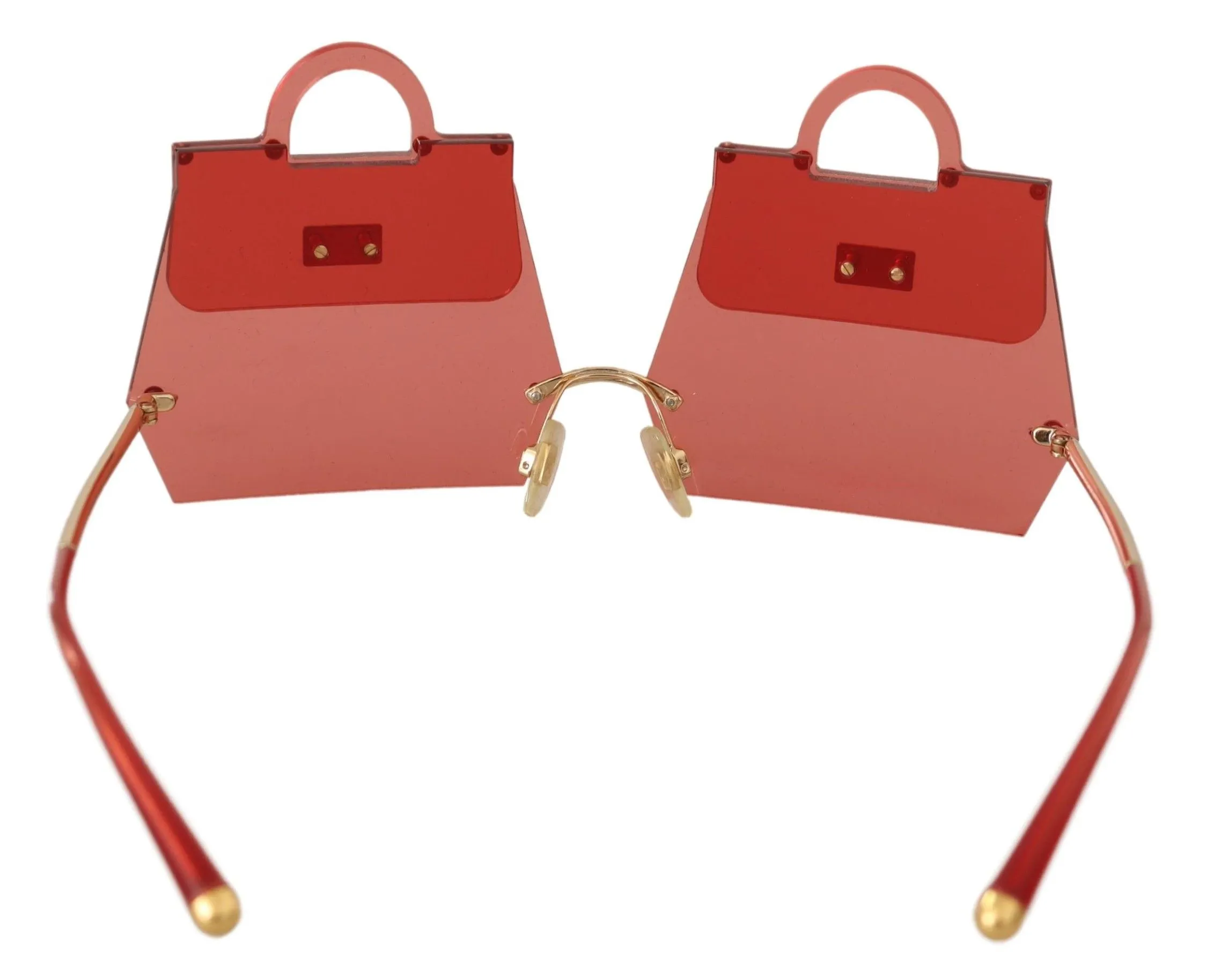 Dolce & Gabbana Women's Chic Red Hand-Bag Frame Sunglasses