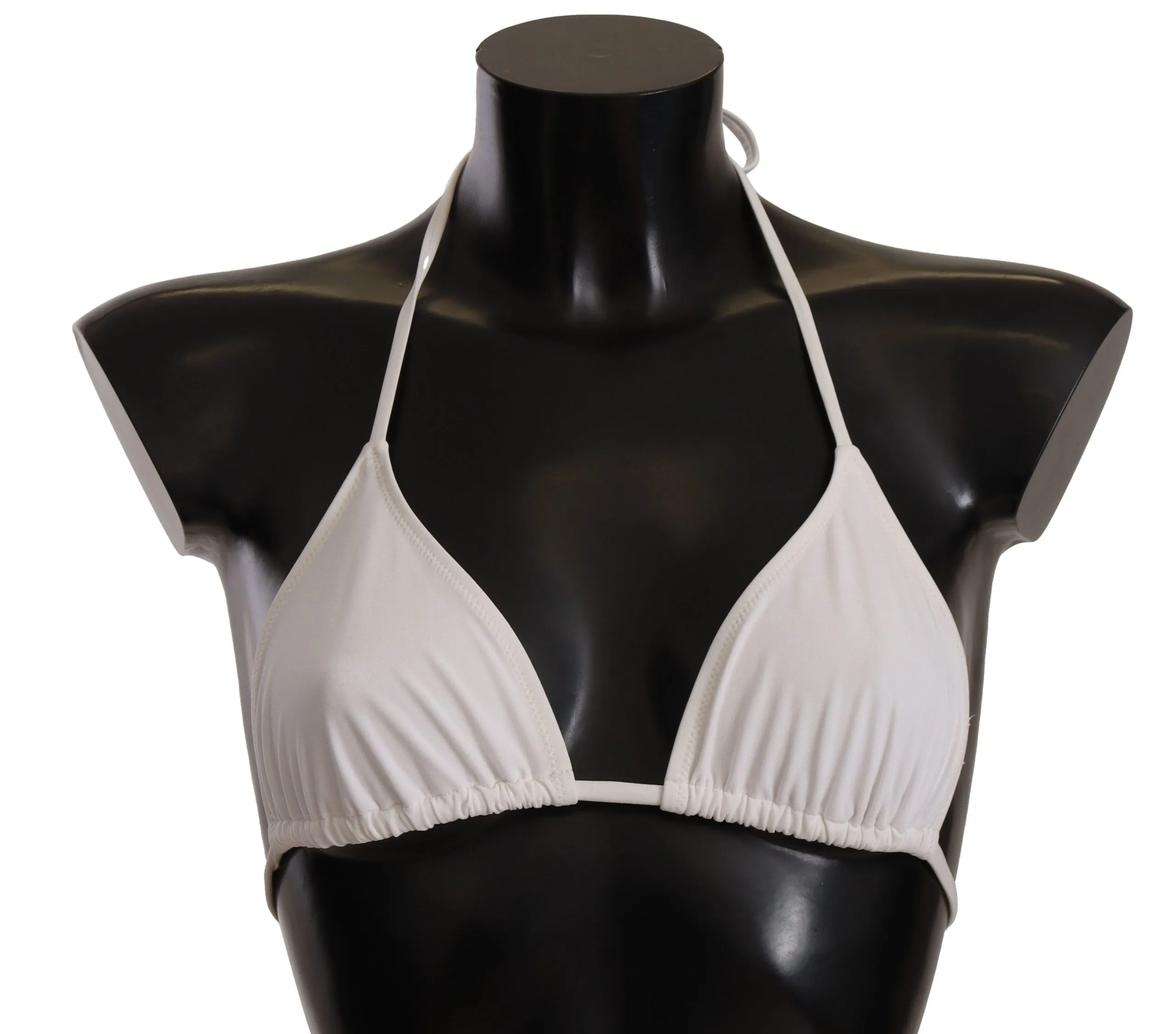 Dolce & Gabbana Women's Chic White Bikini Top - Summer Elegance