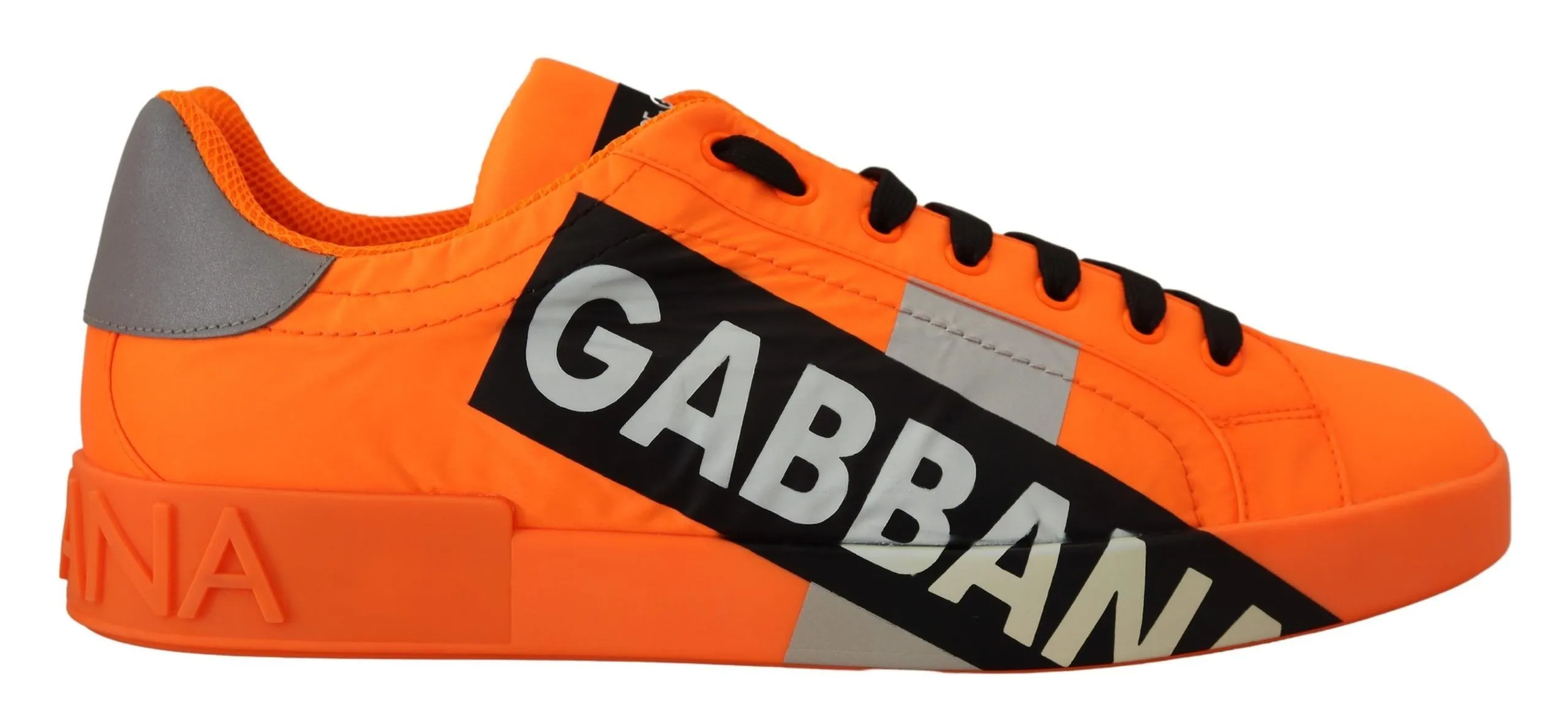 Dolce & Gabbana Men's Elegant Orange Casual Sneakers