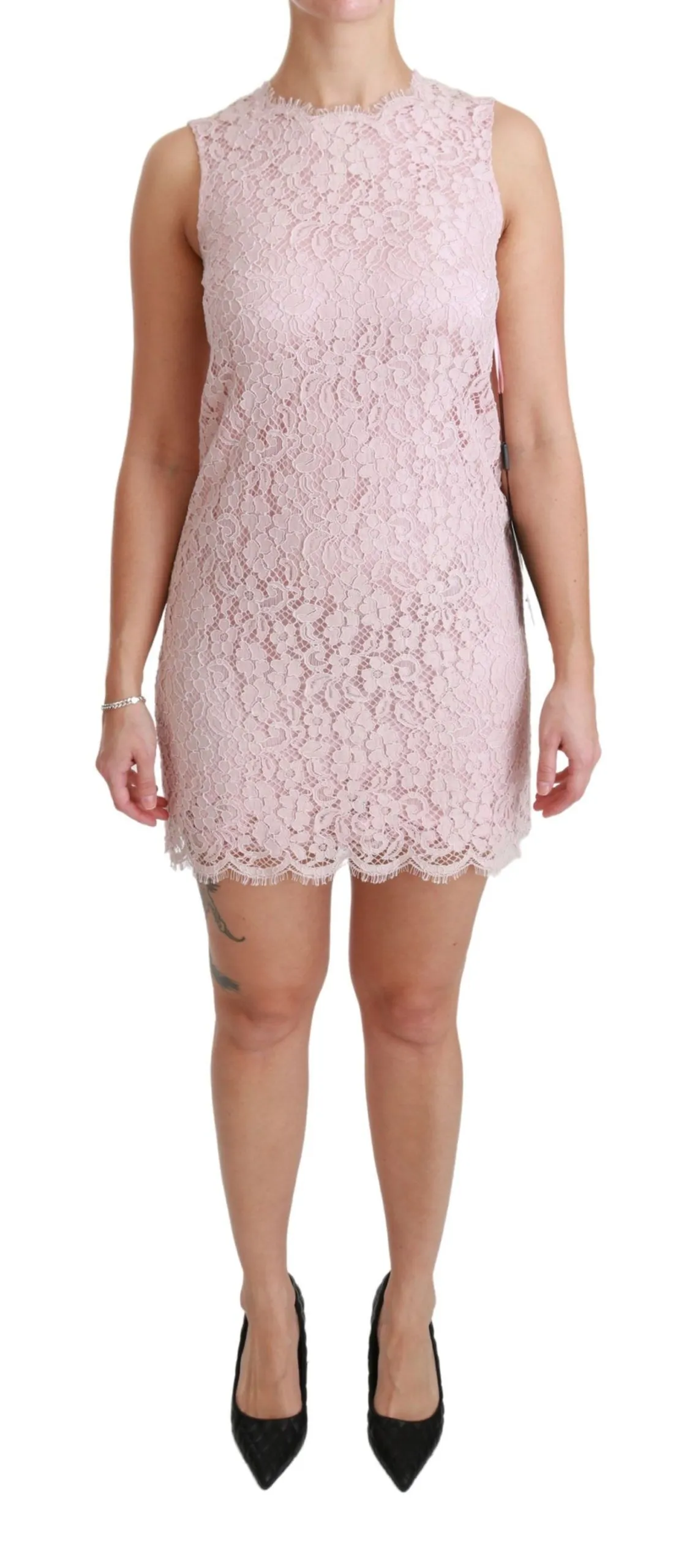 Dolce & Gabbana Women's Elegant Pink Shift Mini Dress