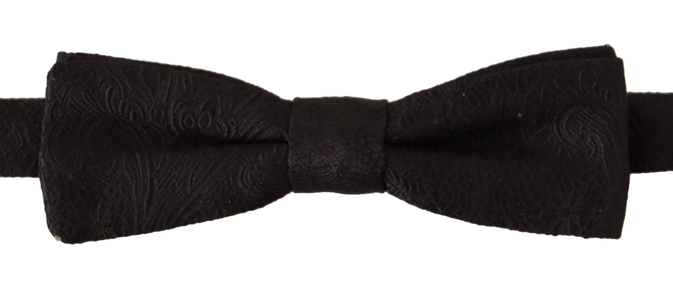 Dolce & Gabbana Men's Elegant Black Silk Bow Tie