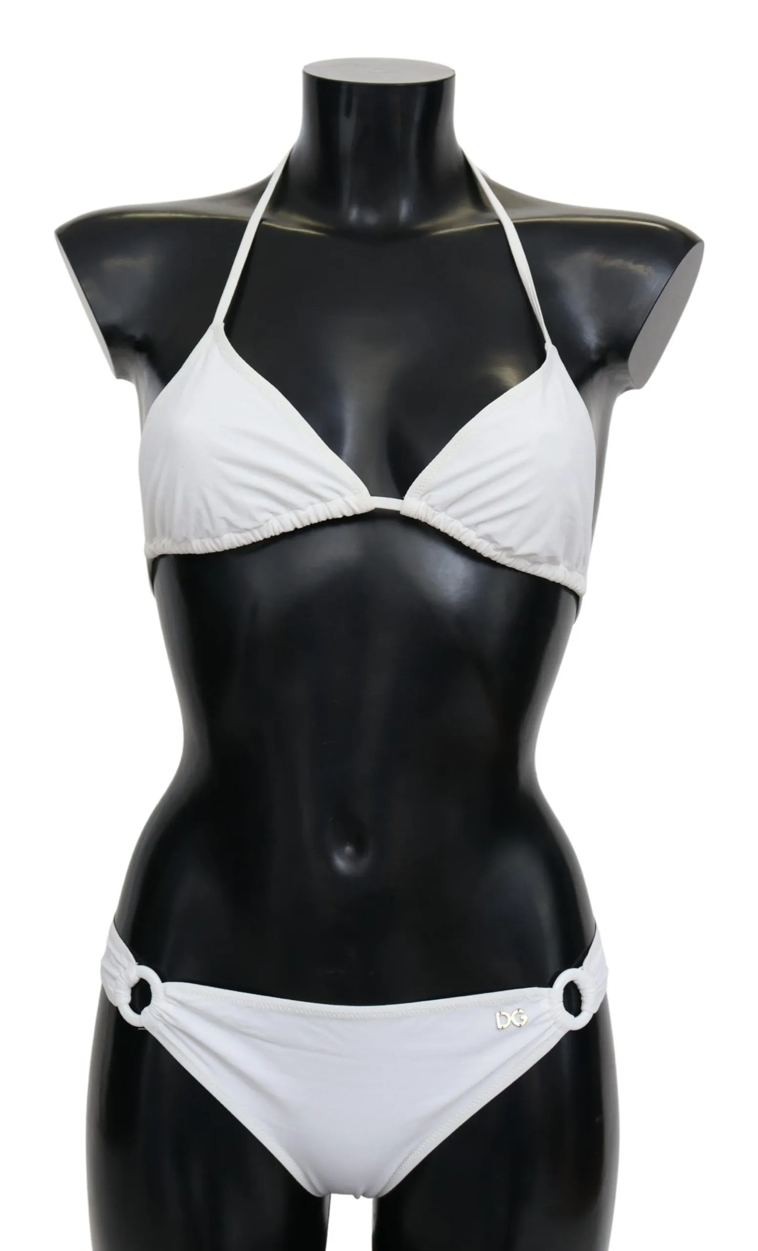 Dolce & Gabbana Women's Chic White Two-Piece Bikini Set