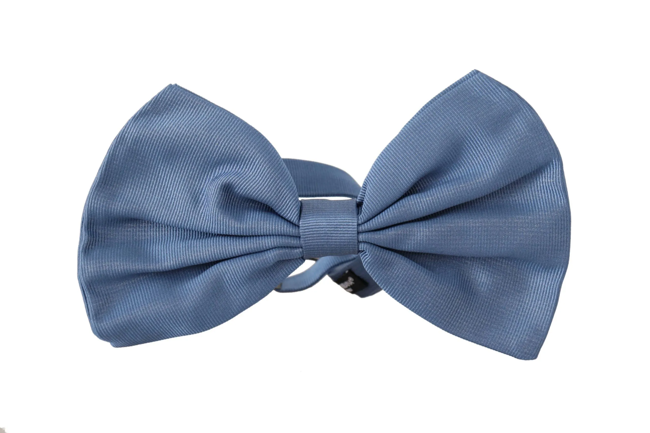 Dolce & Gabbana Men's Elegant Blue Silk Bow Tie