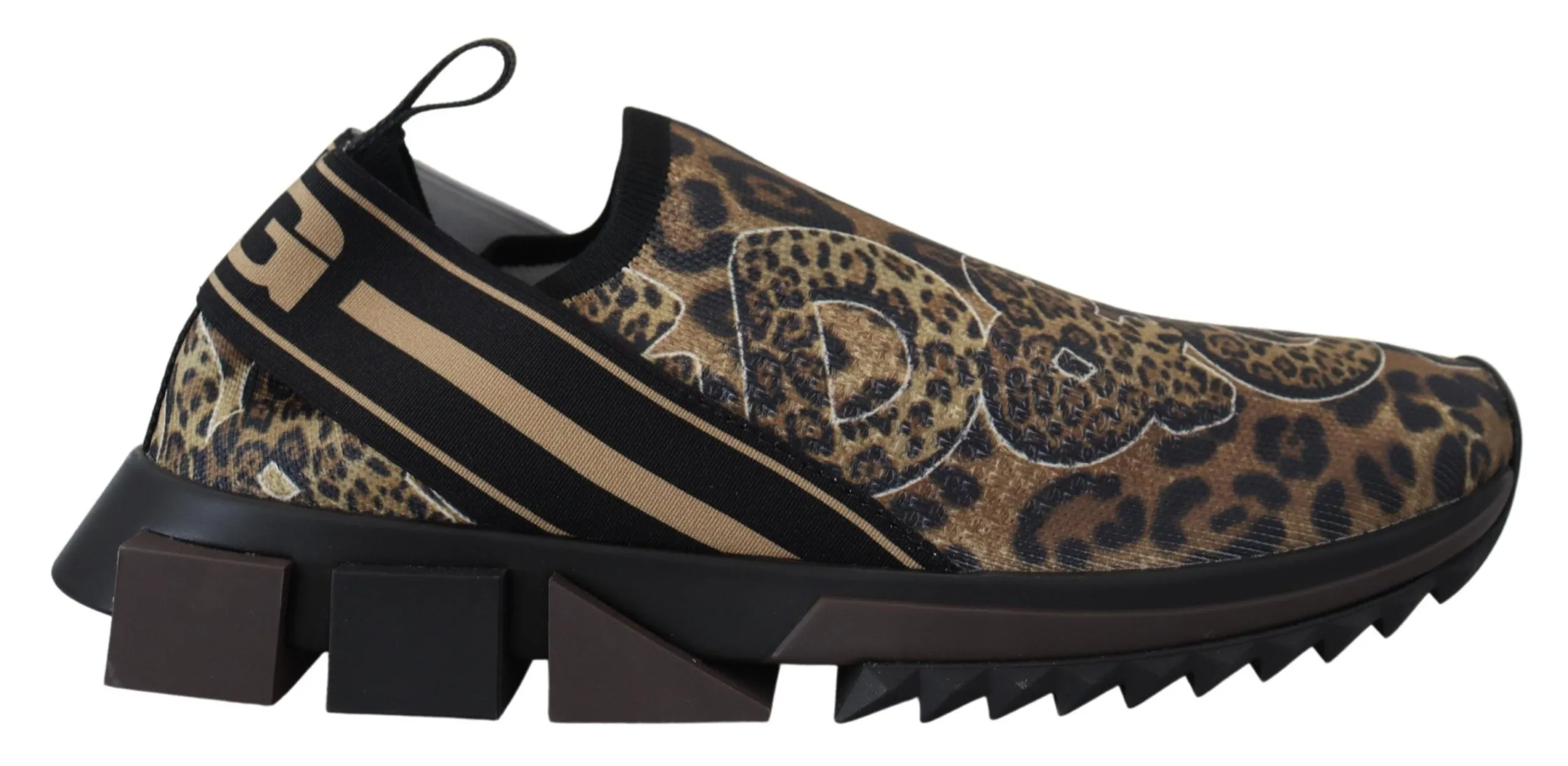 Dolce & Gabbana Women's Chic Leopard Print Cotton Sneakers