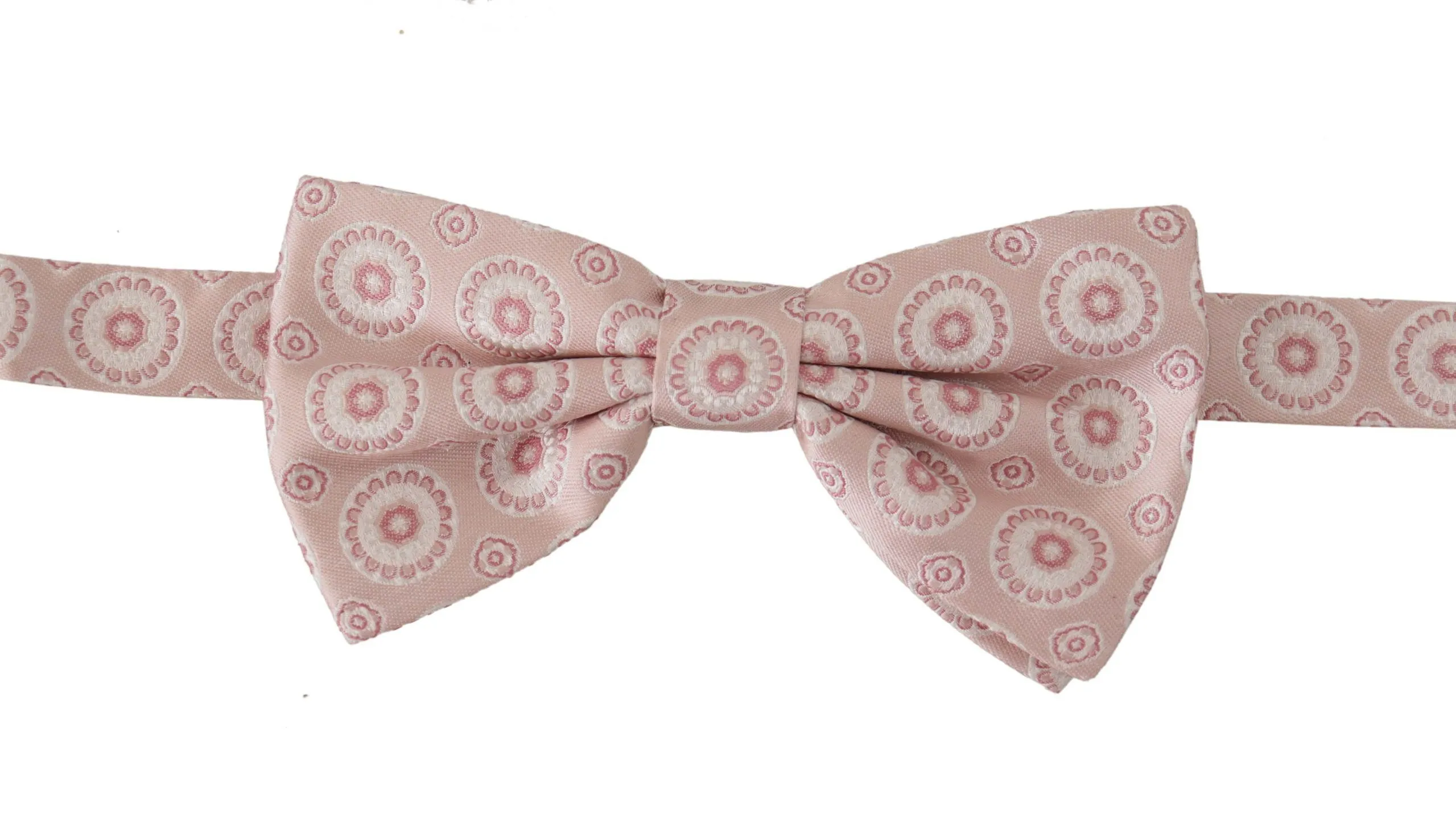 Dolce & Gabbana Men's Elegant Pink Silk Bow Tie