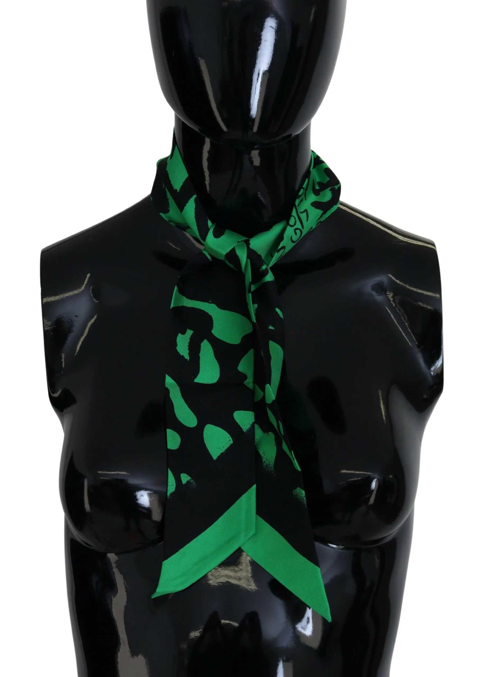 Dolce & Gabbana Women's Elegant Silk Bandeau Scarf with Logo Print
