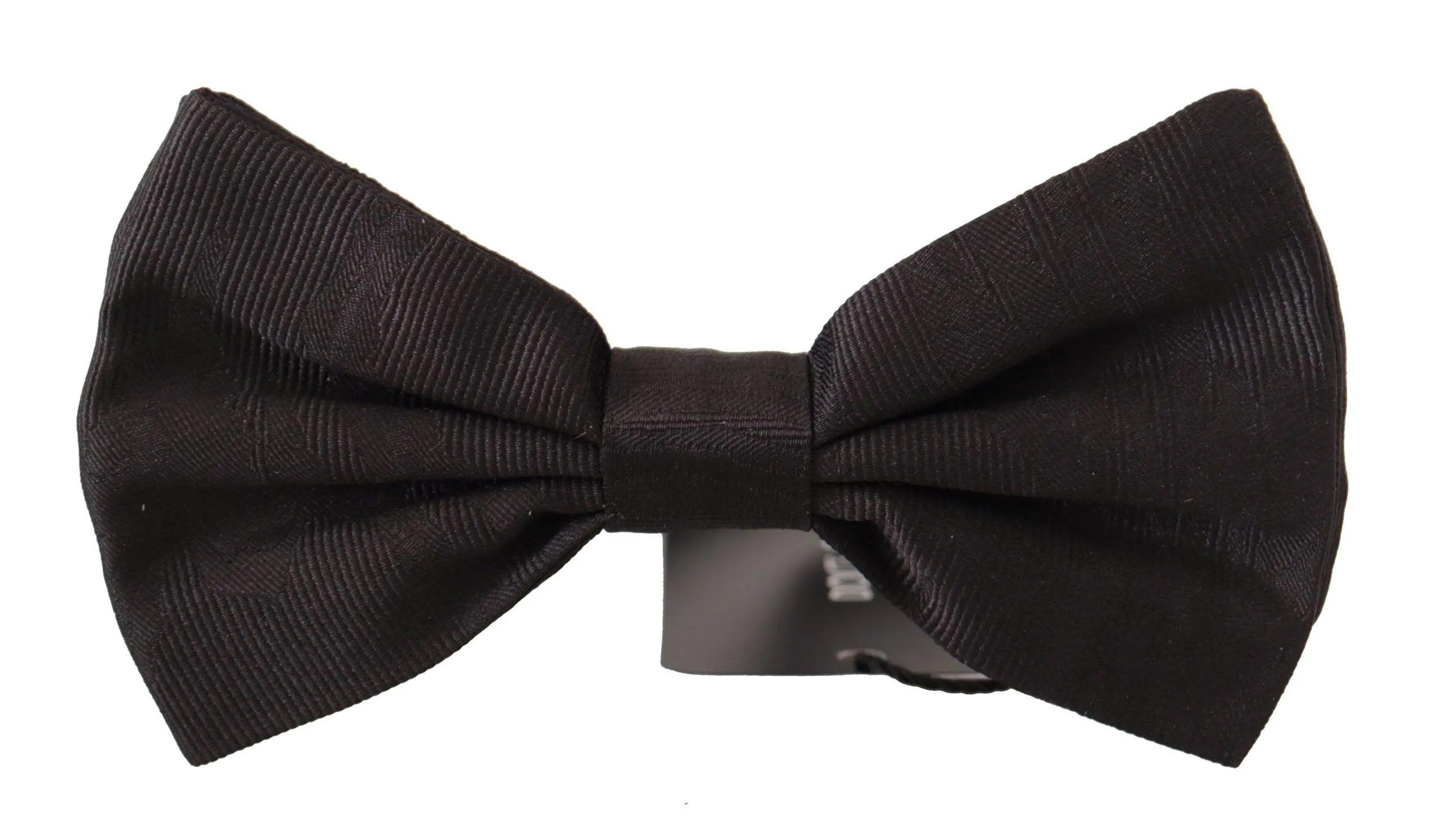 Dolce & Gabbana Men's Elegant Silk Black Bow Tie