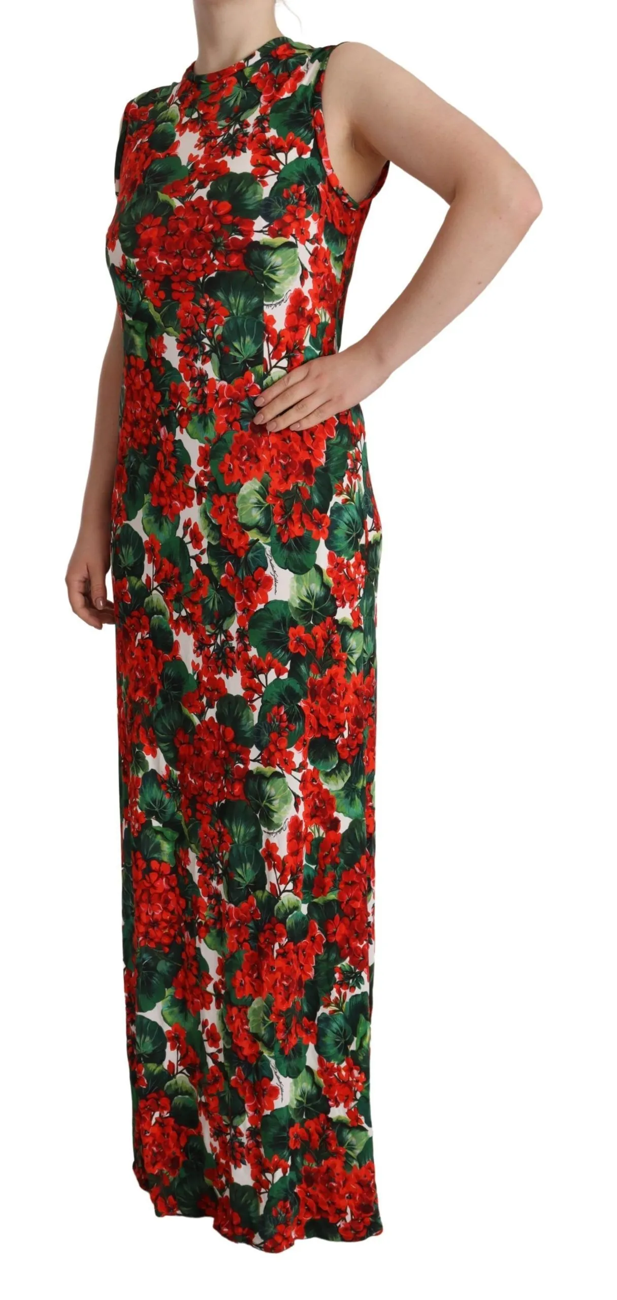 Dolce & Gabbana Women's Elegant Floral Sheath Long Dress