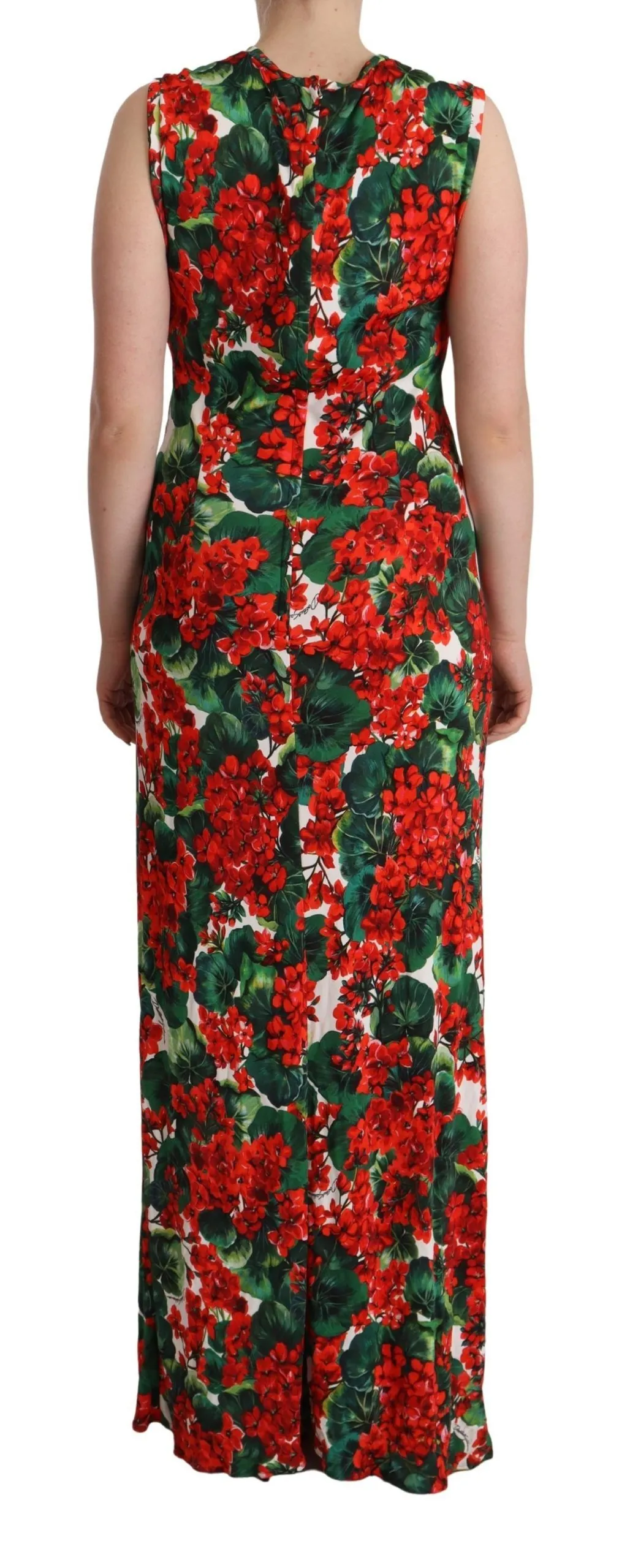 Dolce & Gabbana Women's Elegant Floral Sheath Long Dress