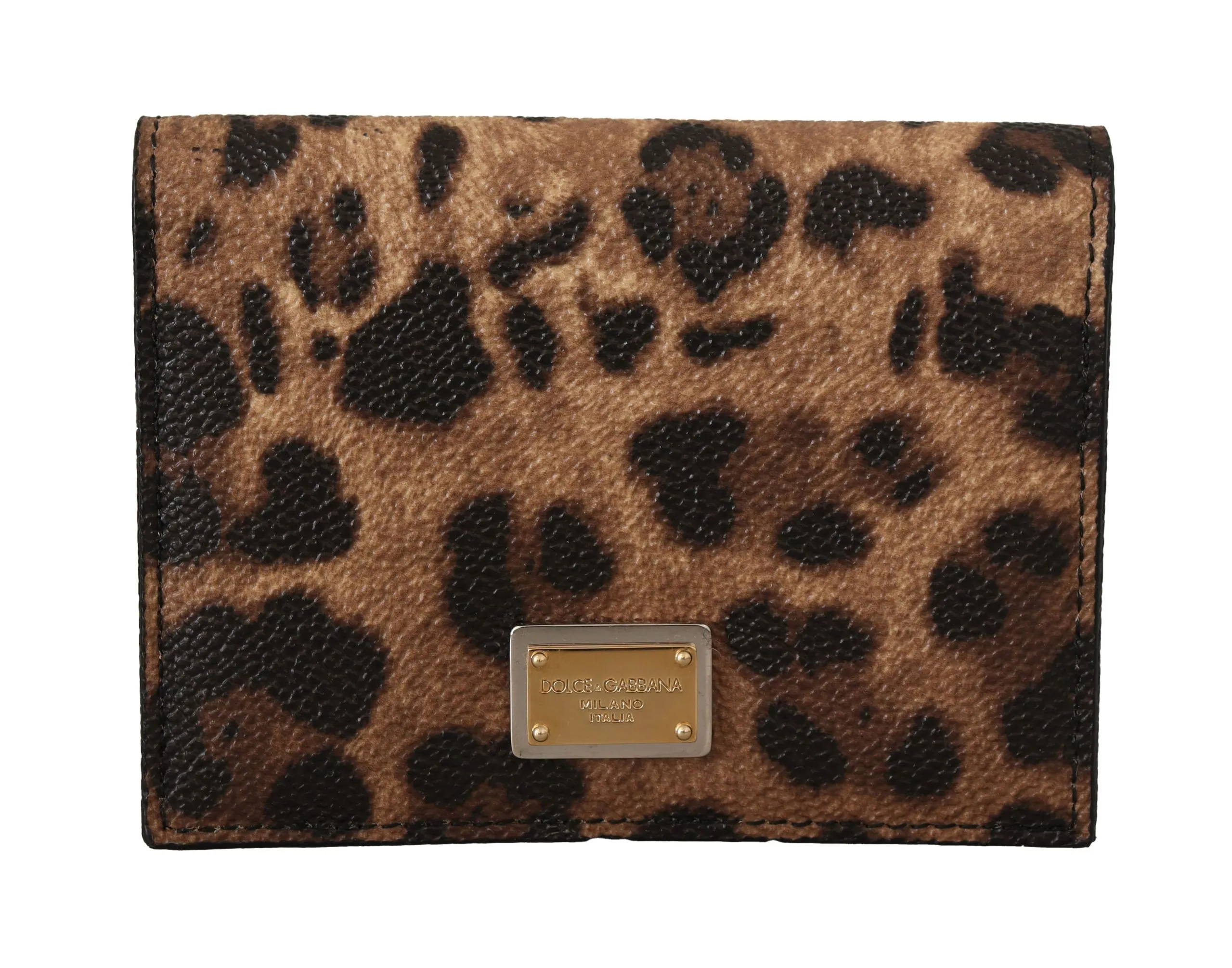 Dolce & Gabbana Women's Exquisite Leopard Pattern Bifold Wallet