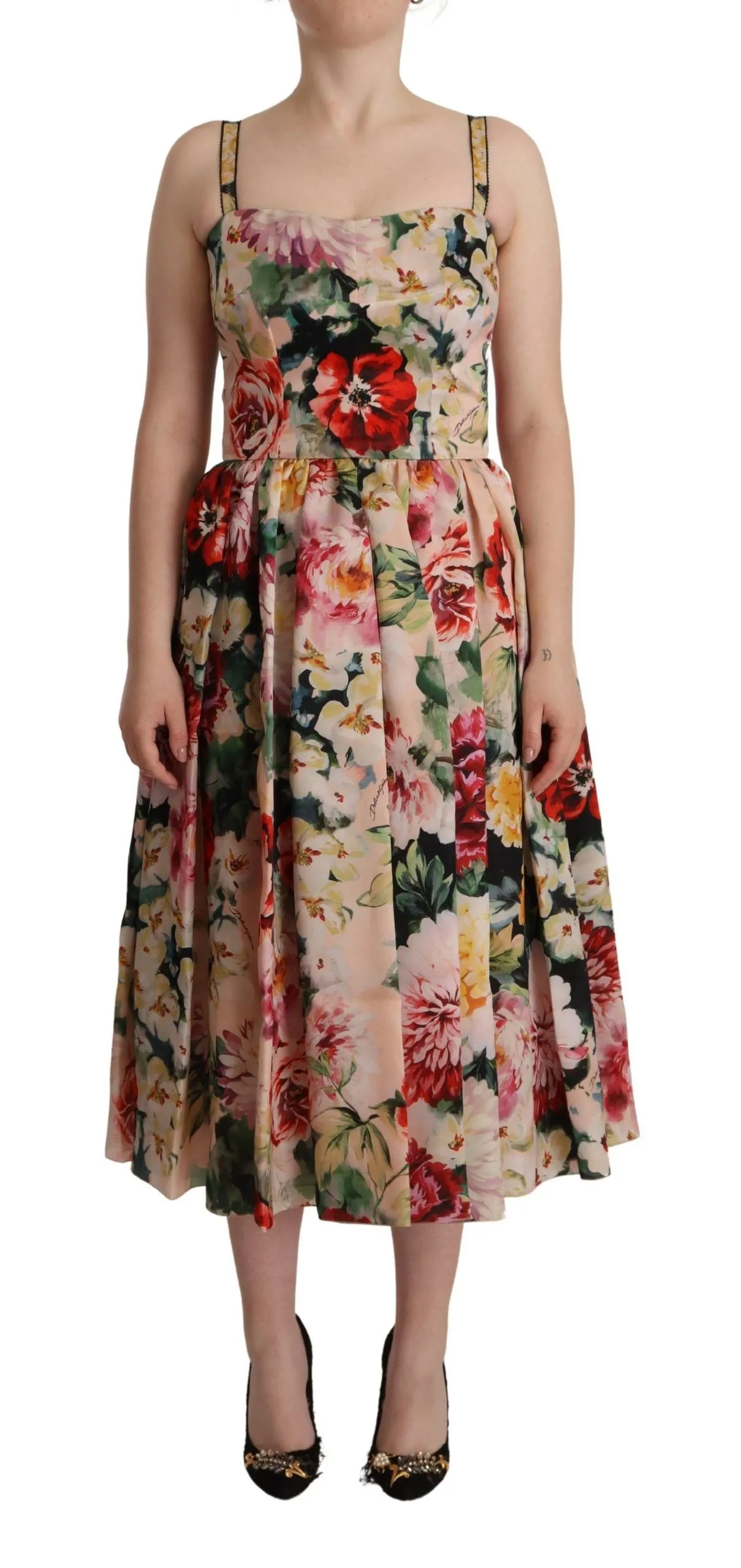 Dolce & Gabbana Women's Floral Silk Maxi Dream Dress