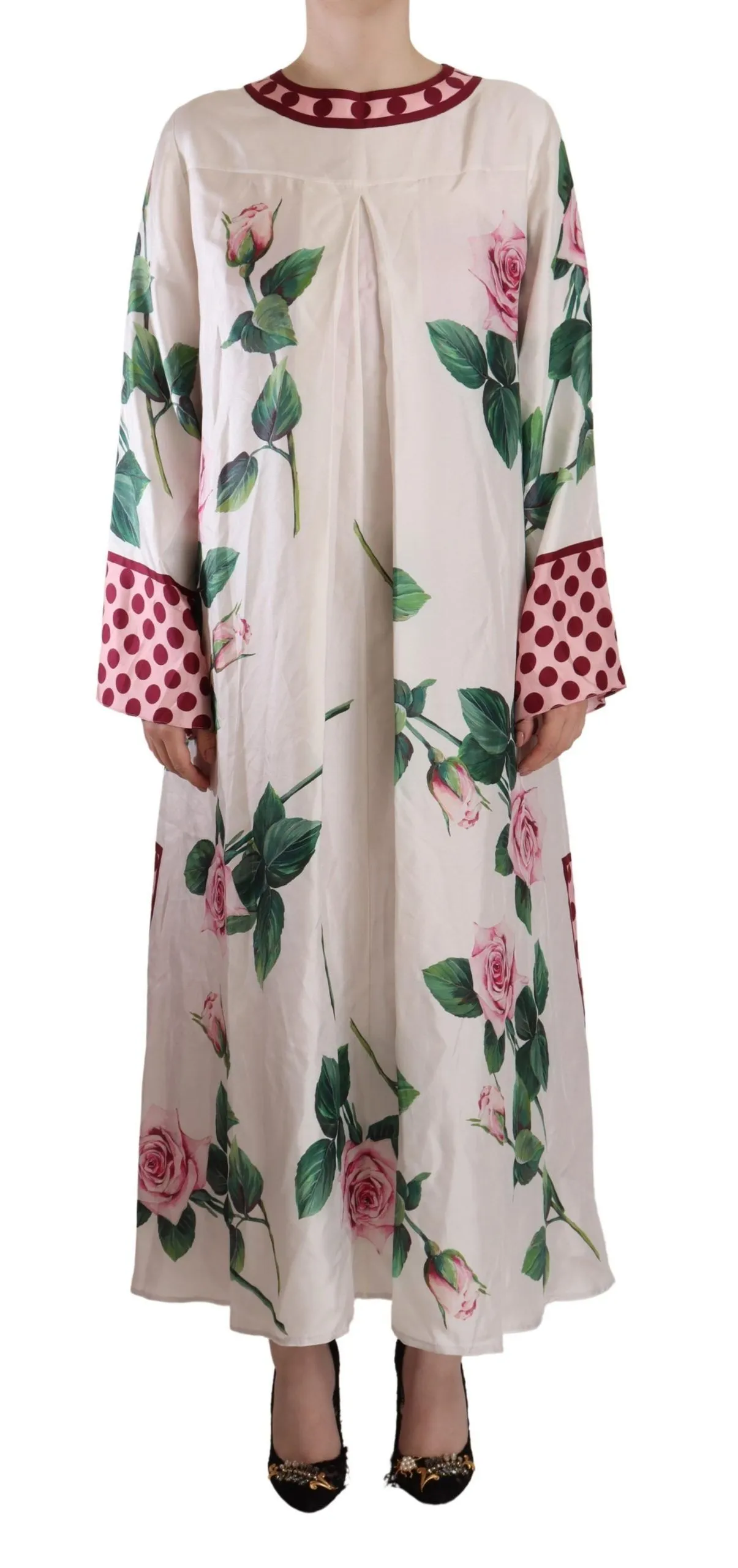 Dolce & Gabbana Women's Floral Silk Kaftan Dress - Blossom Enchantment