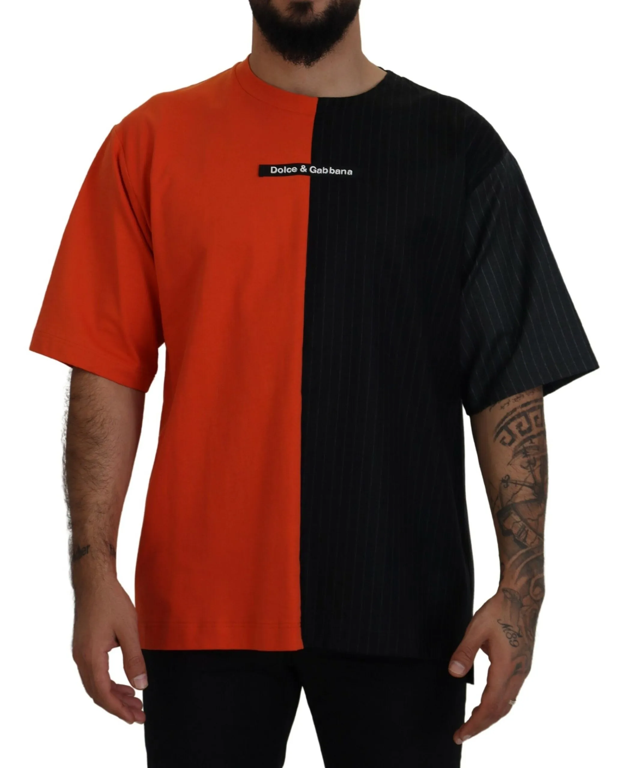 Dolce & Gabbana Men's Multicolor Wool Blend Casual Tee