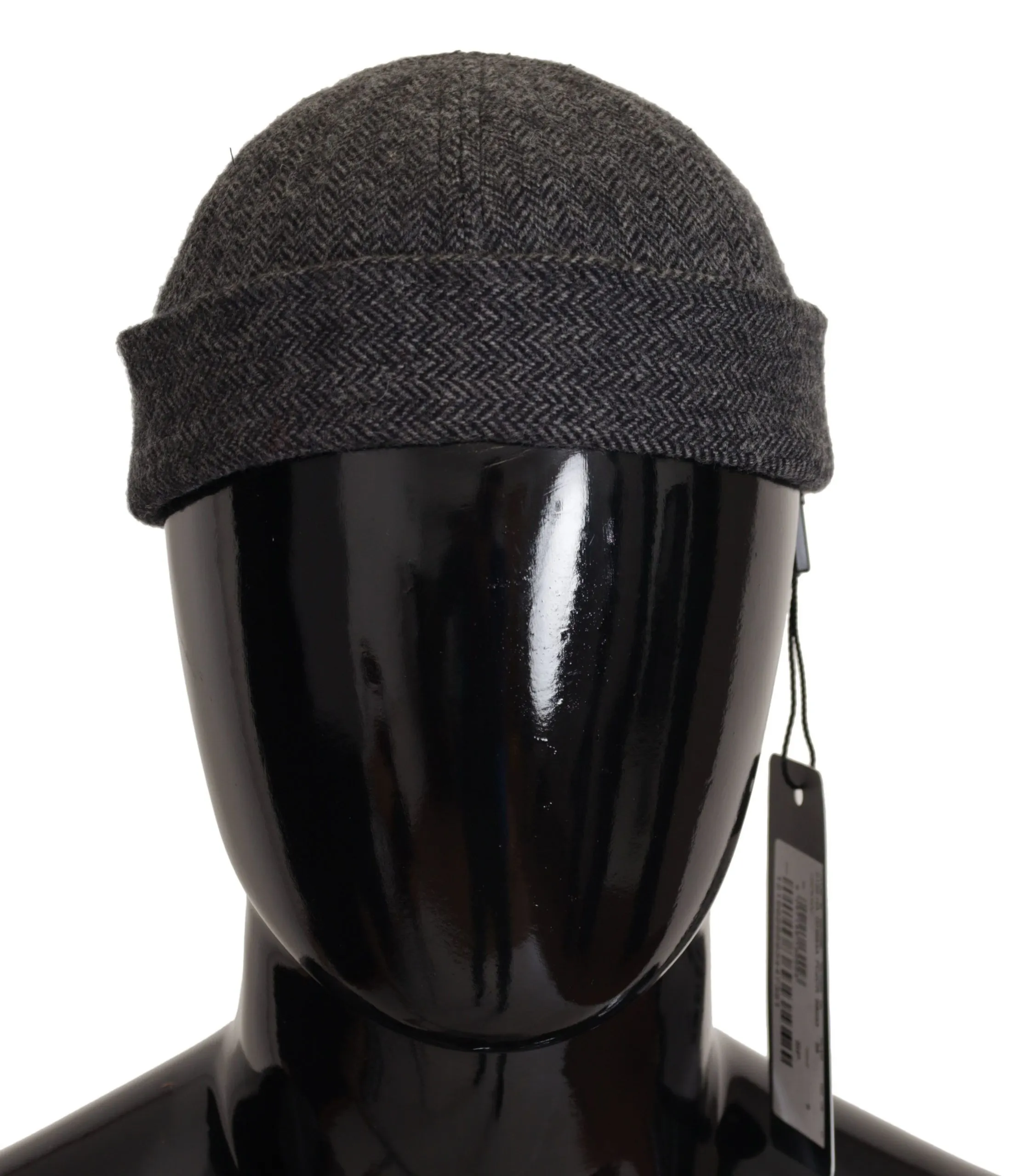 Dolce & Gabbana Men's Chic Gray Virgin Wool Docker Hat