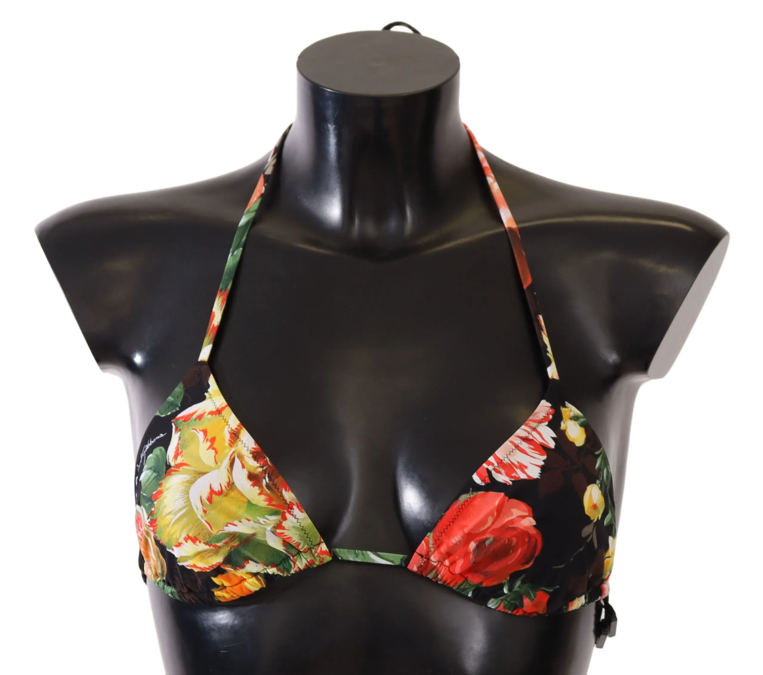 Dolce & Gabbana Women's Elegant Floral Print Bikini Top