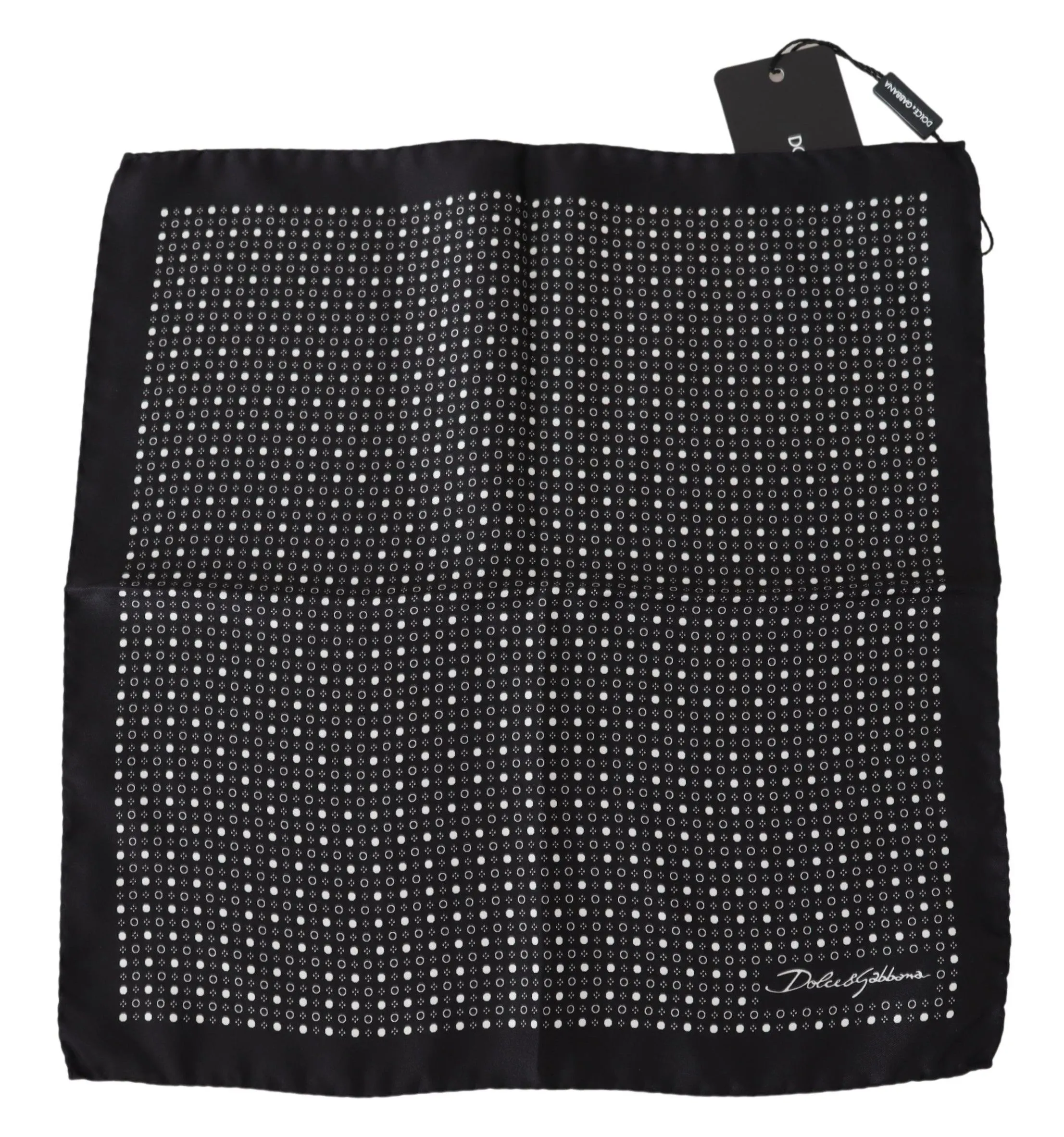 Dolce & Gabbana Men's Elegant Silk Patterned Pocket Square