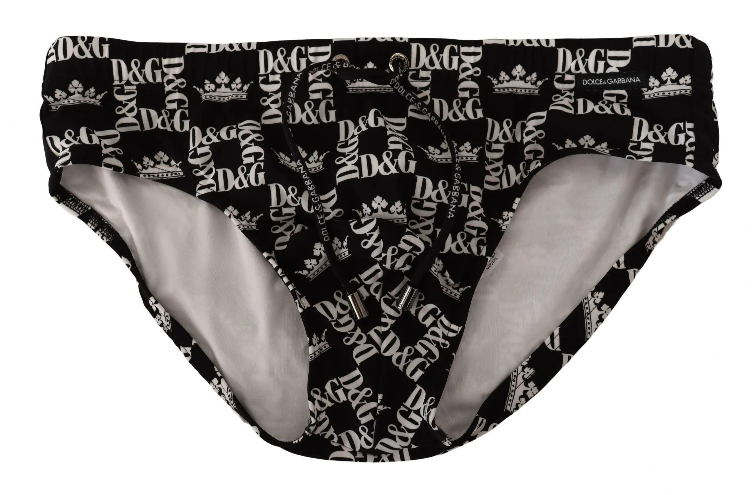 Dolce & Gabbana Men's Elegant Logo Print Swim Briefs