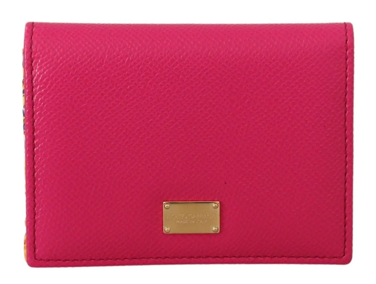 Dolce & Gabbana Women's Elegant Pink Leather Bifold Wallet