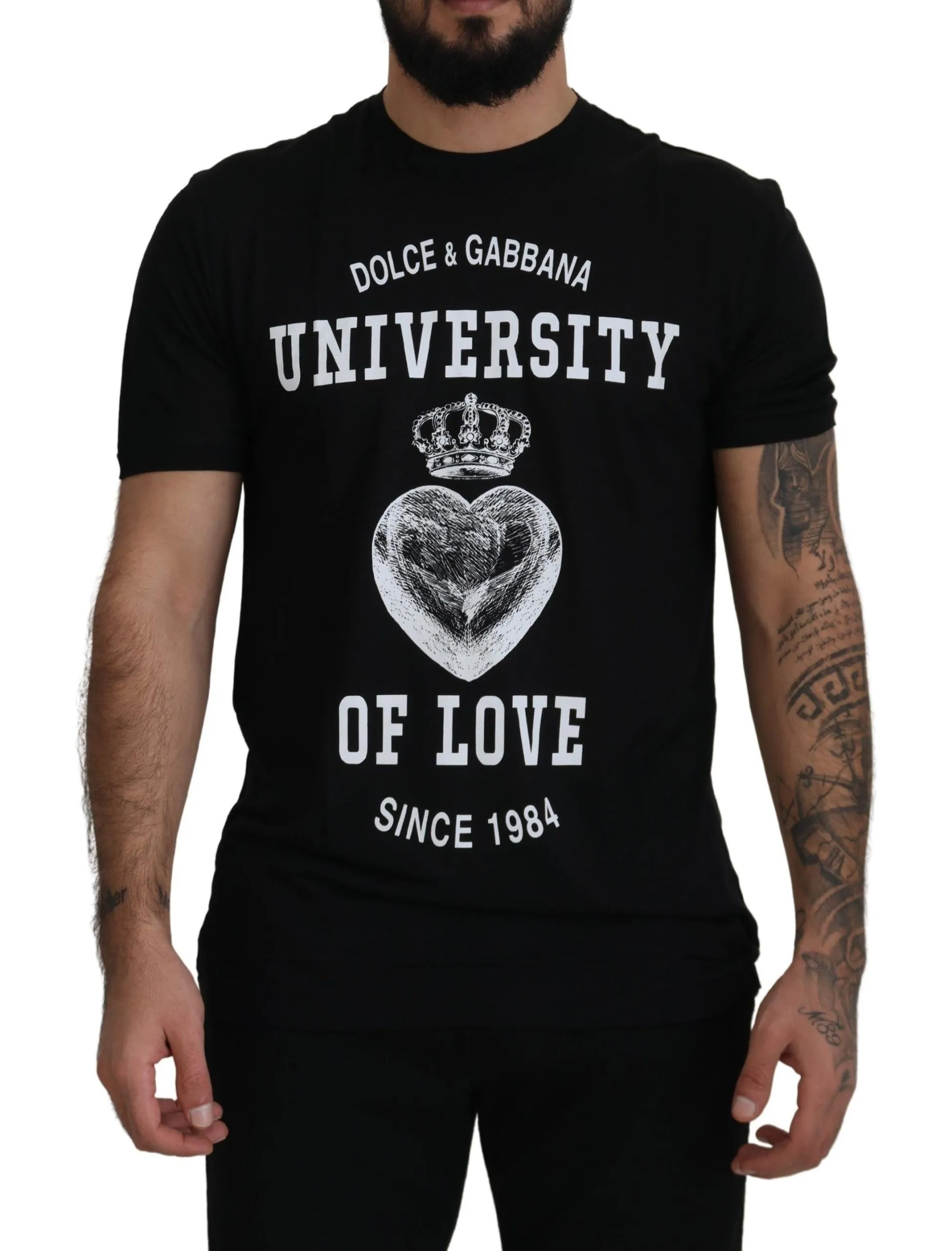 Dolce & Gabbana Men's Elegant Crew Neck Modal T-Shirt